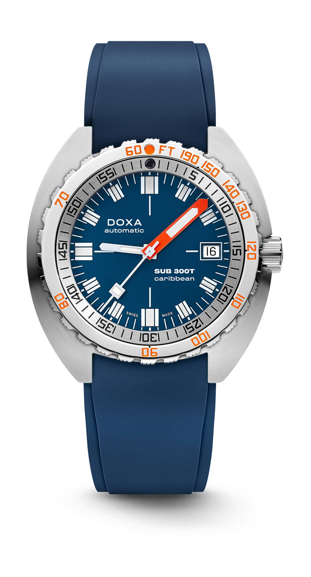 Doxa SUB 300T Caribbean luxury timepiece - detailed view