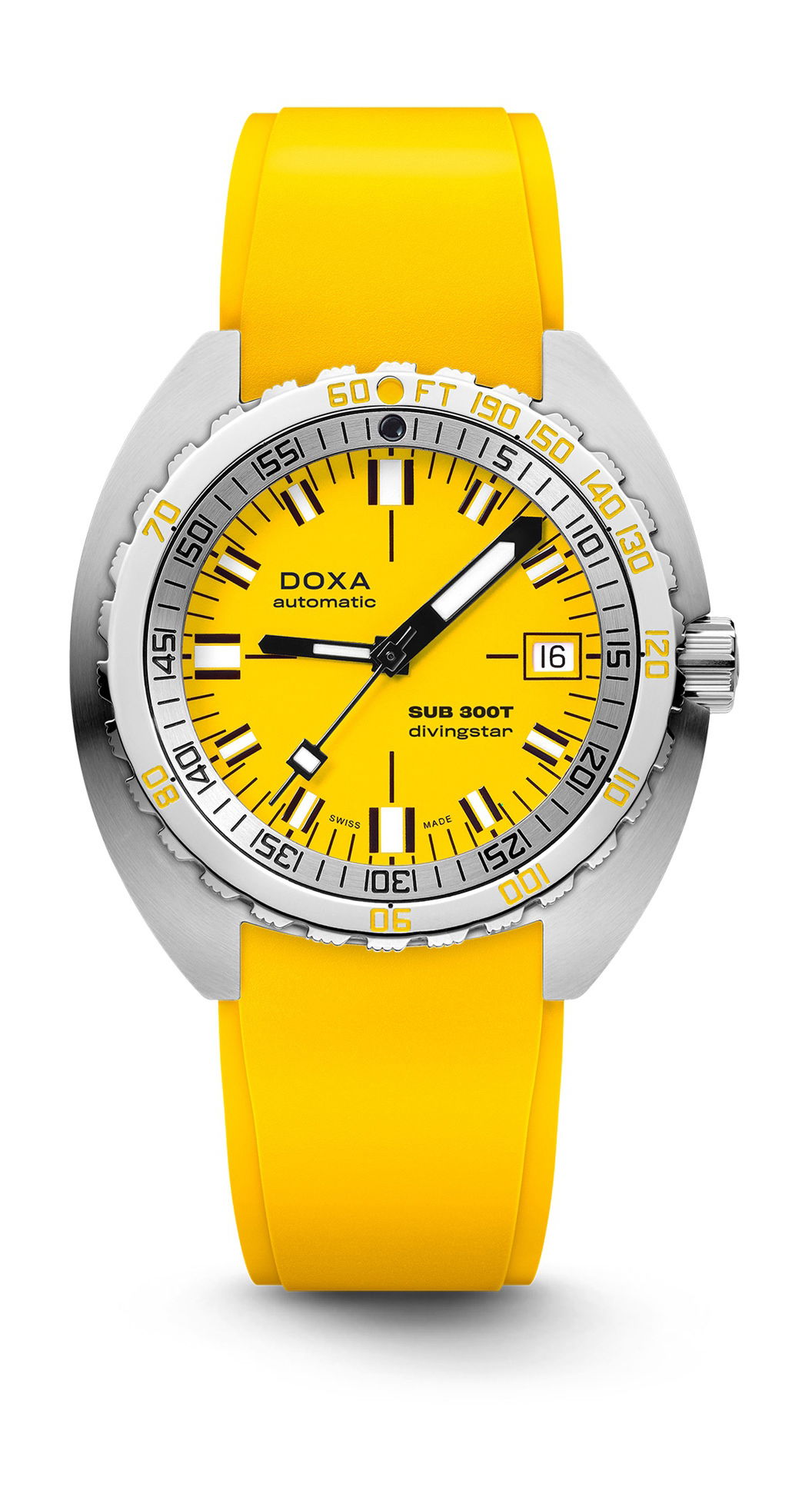 Doxa SUB 300T Divingstar luxury timepiece - detailed view