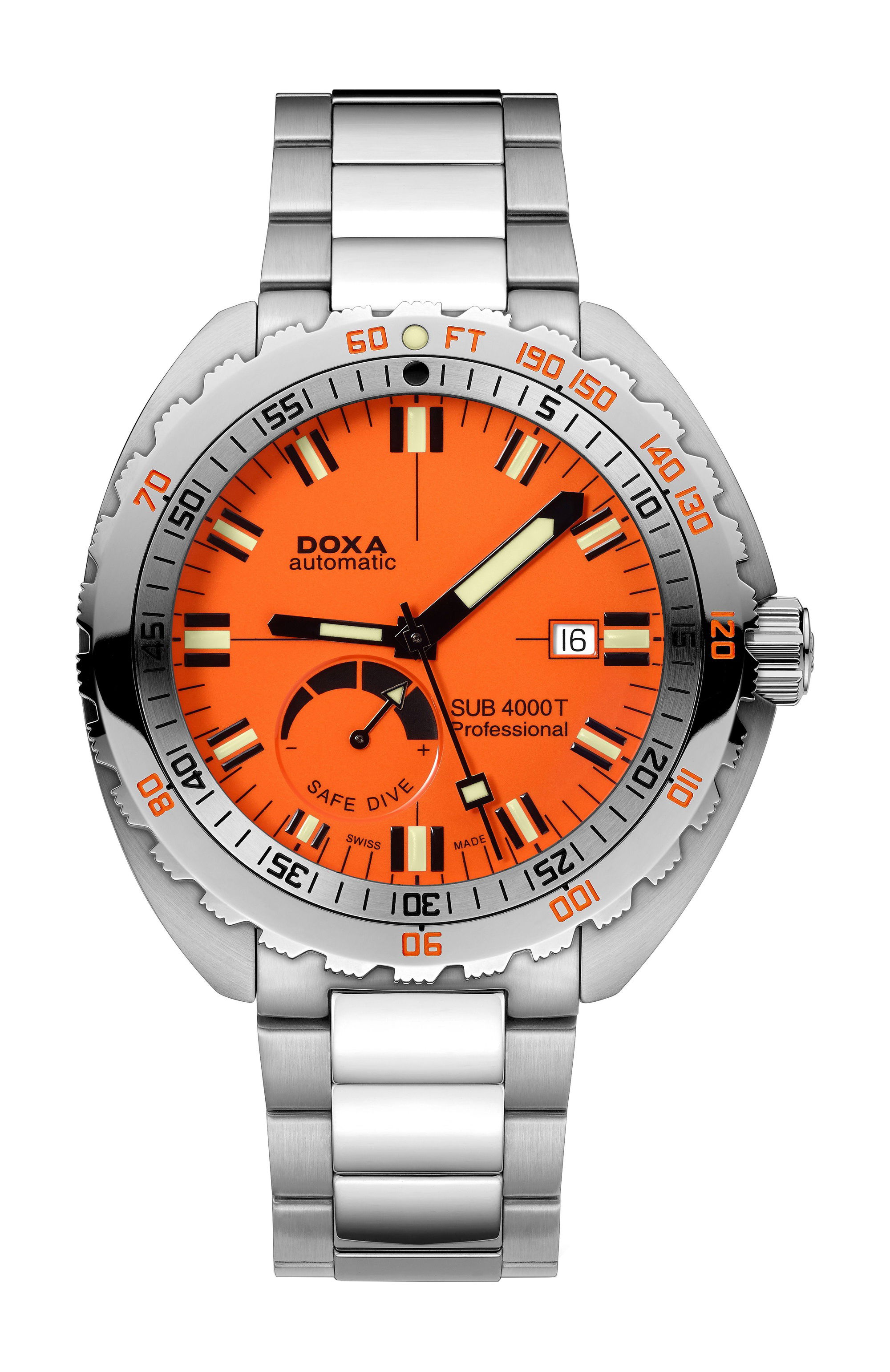 Doxa SUB 4000T Professional luxury timepiece - detailed view