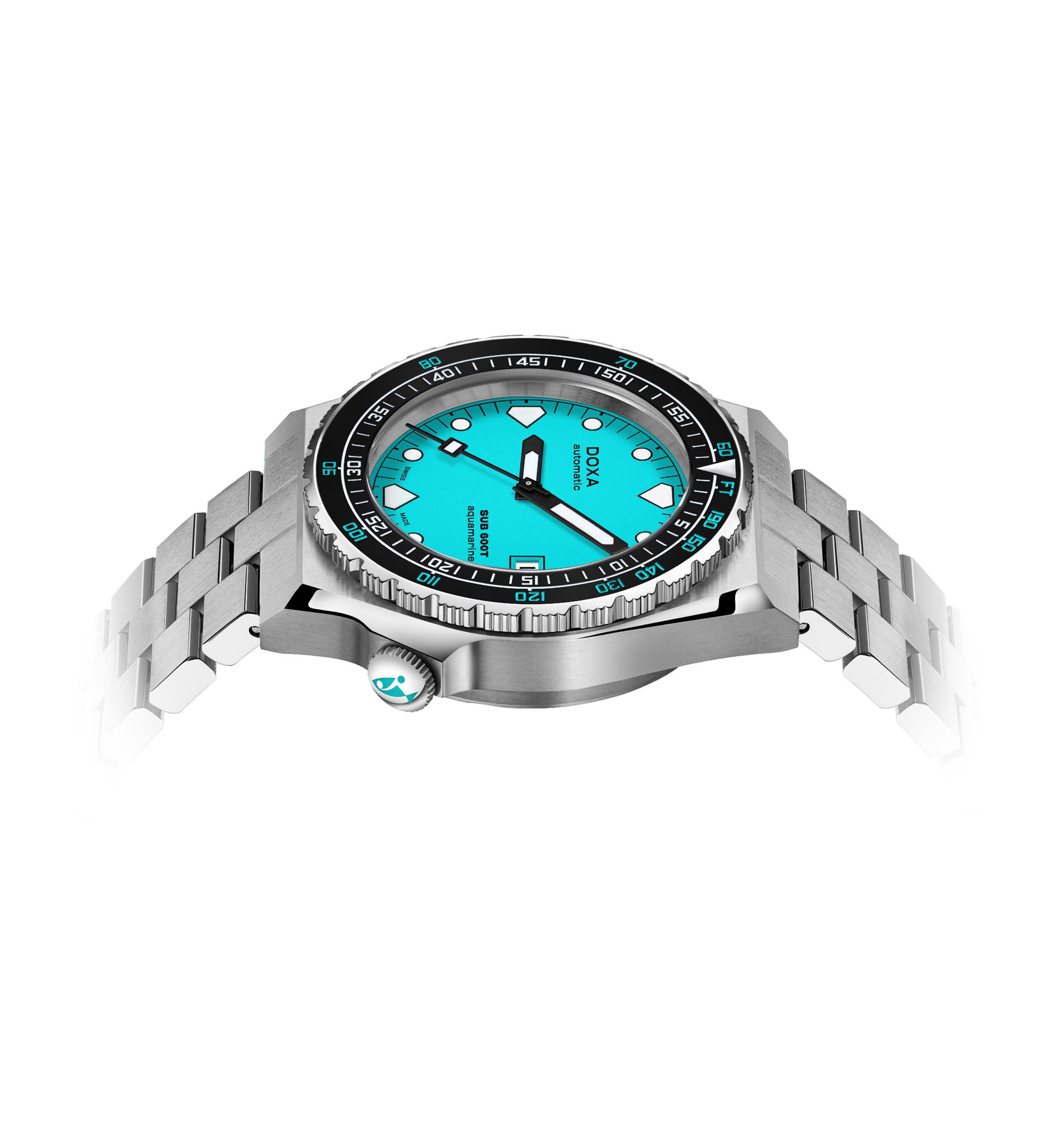 Doxa SUB 600T Aquamarine Ceramic Bezel - View 3