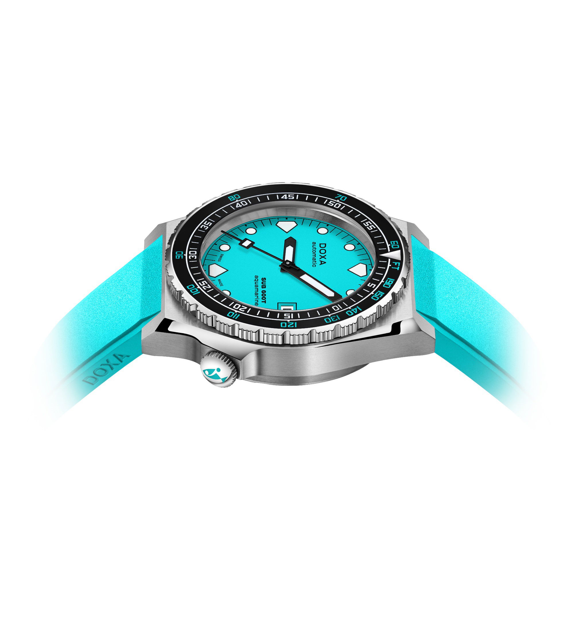 Doxa SUB 600T Aquamarine Ceramic Bezel - View 3