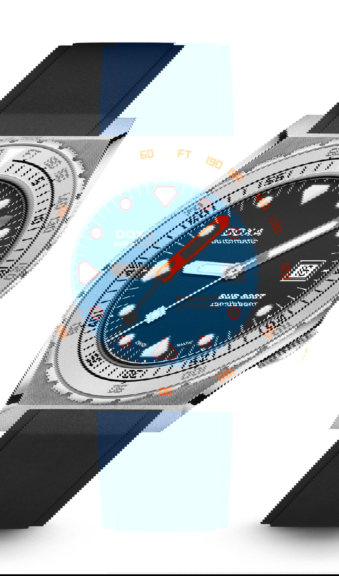Doxa SUB 600T Caribbean luxury timepiece - detailed view