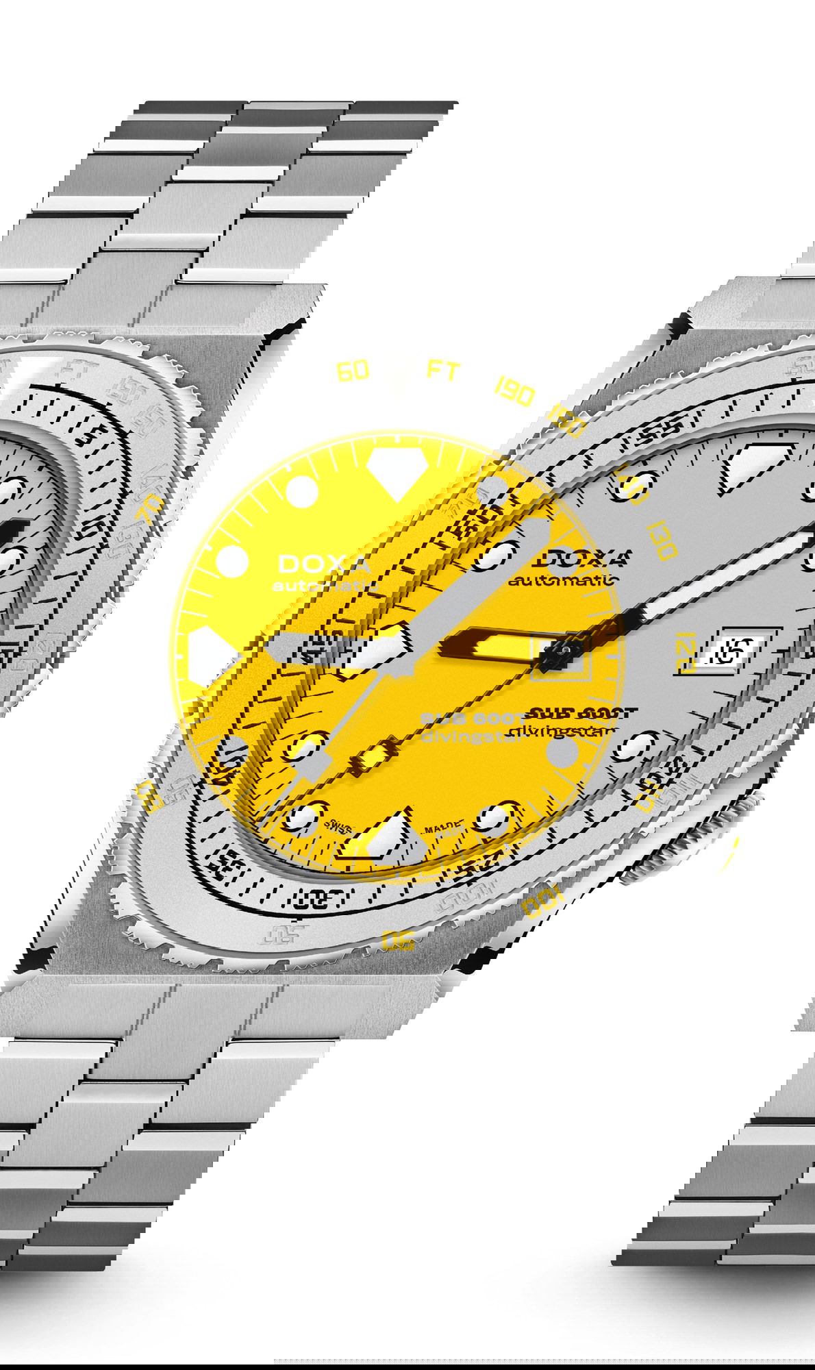 Doxa SUB 600T Divingstar luxury timepiece - detailed view