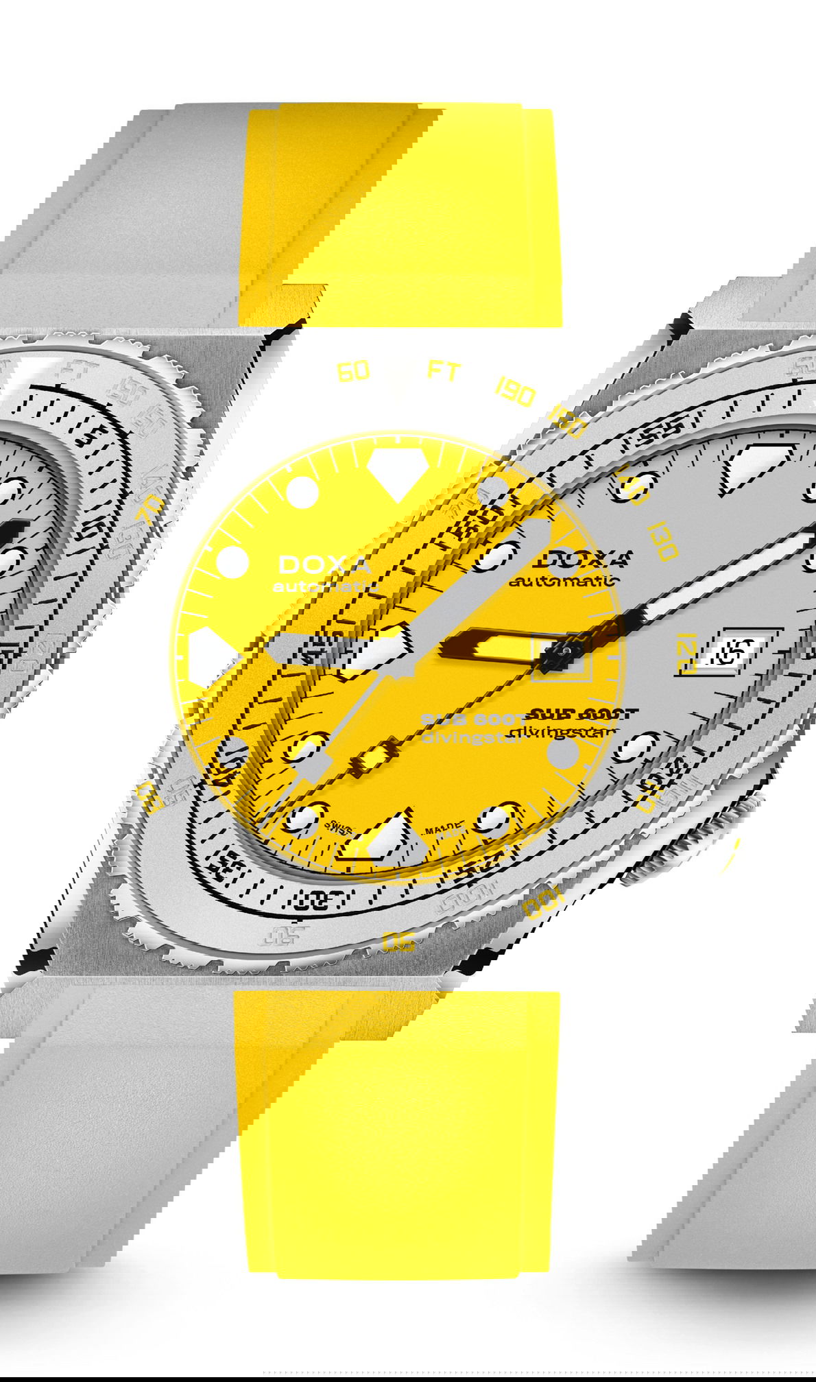 Doxa SUB 600T Divingstar luxury timepiece - detailed view