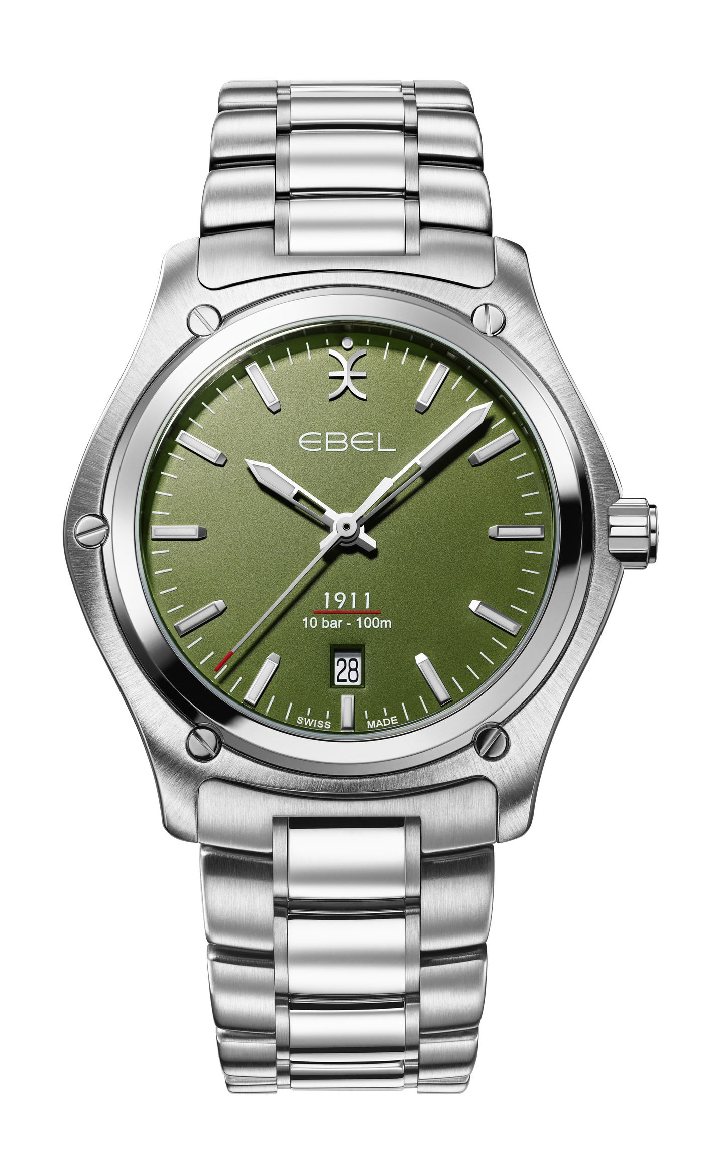Ebel 1911 Gent Green luxury timepiece - detailed view
