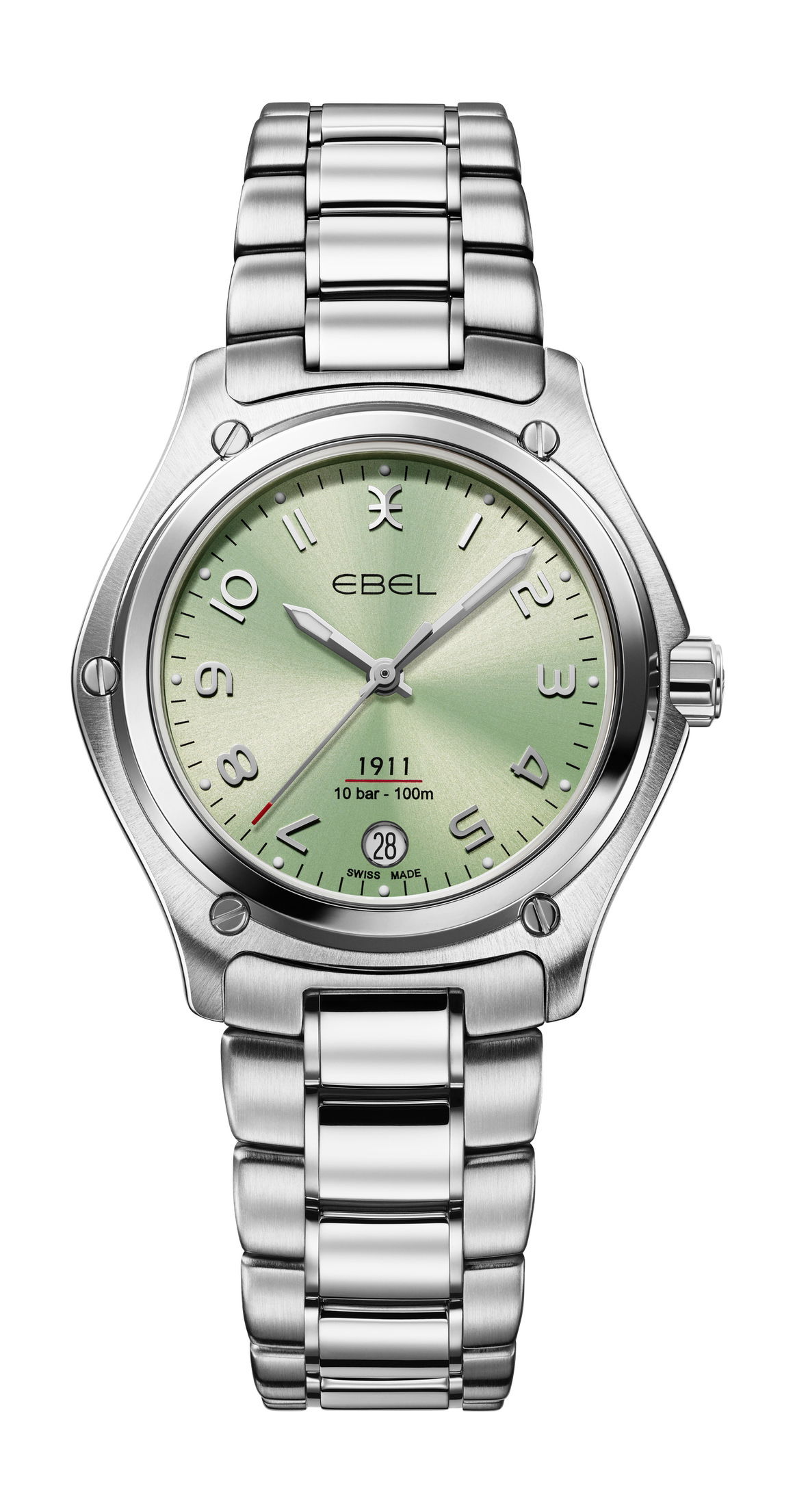 Ebel 1911 Grande Green luxury timepiece - detailed view