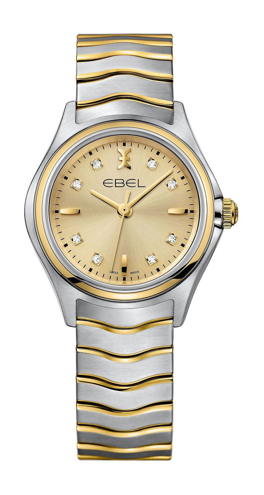 Ebel Wave luxury timepiece - detailed view