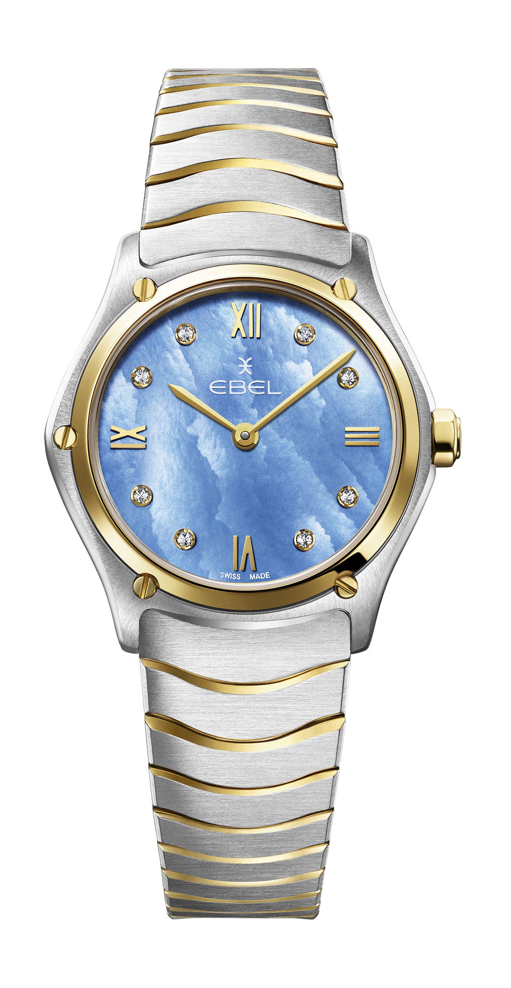 Ebel Sport Classic Lady Tranquil Blue luxury timepiece - detailed view