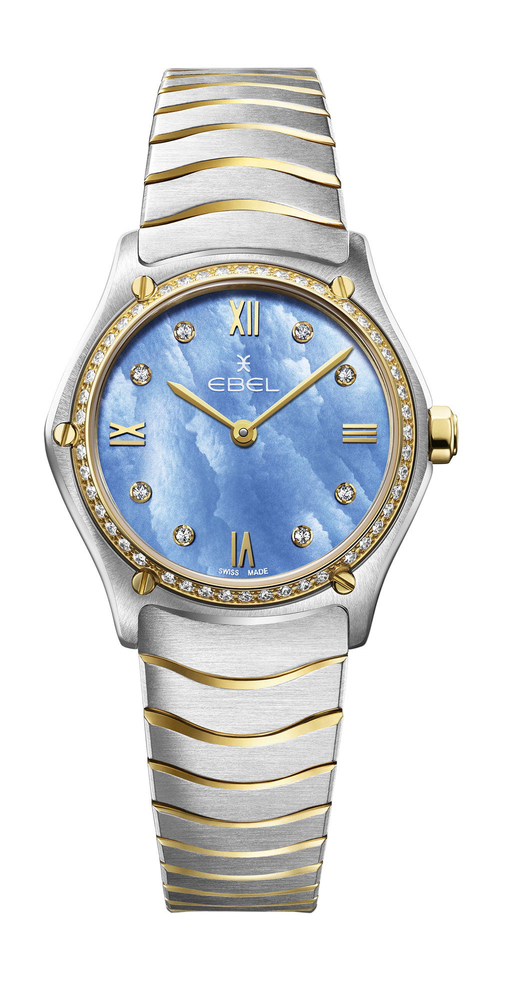 Ebel Sport Classic Lady Tranquil Blue luxury timepiece - detailed view