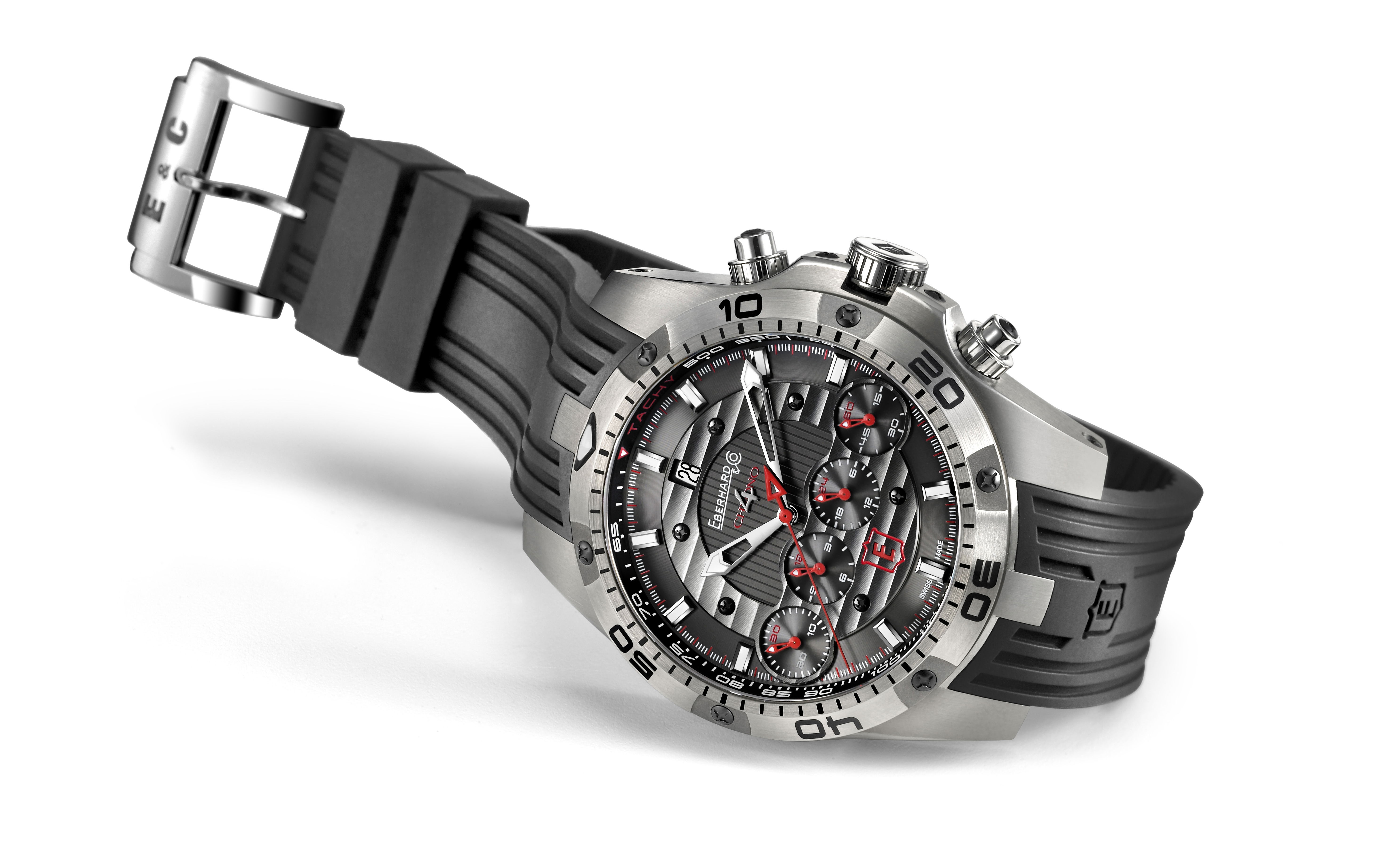 Eberhard & Co Chrono 4 Géan Titane luxury timepiece - detailed view