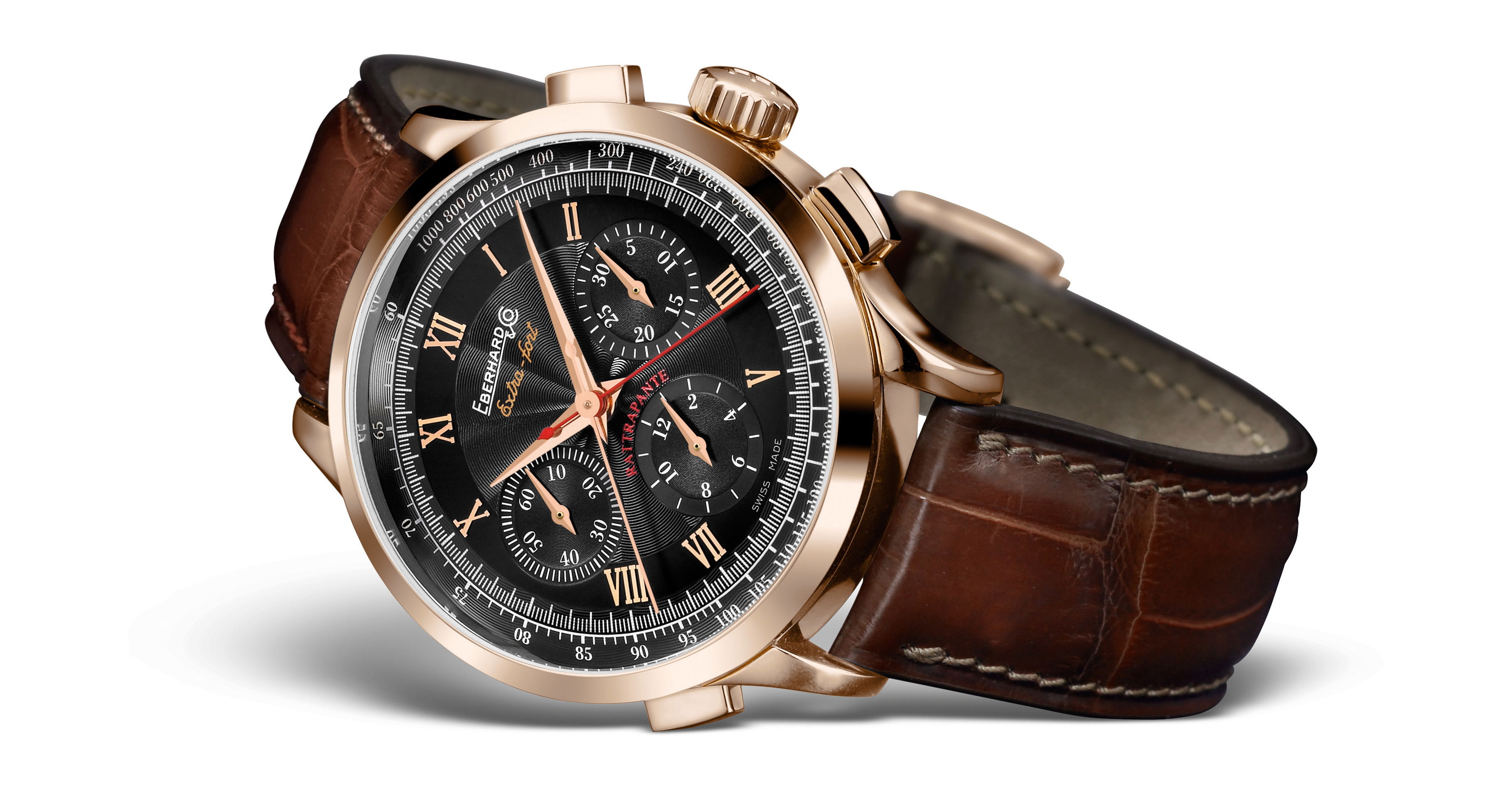 Eberhard & Co Extra-fort Rattrapante luxury timepiece - detailed view