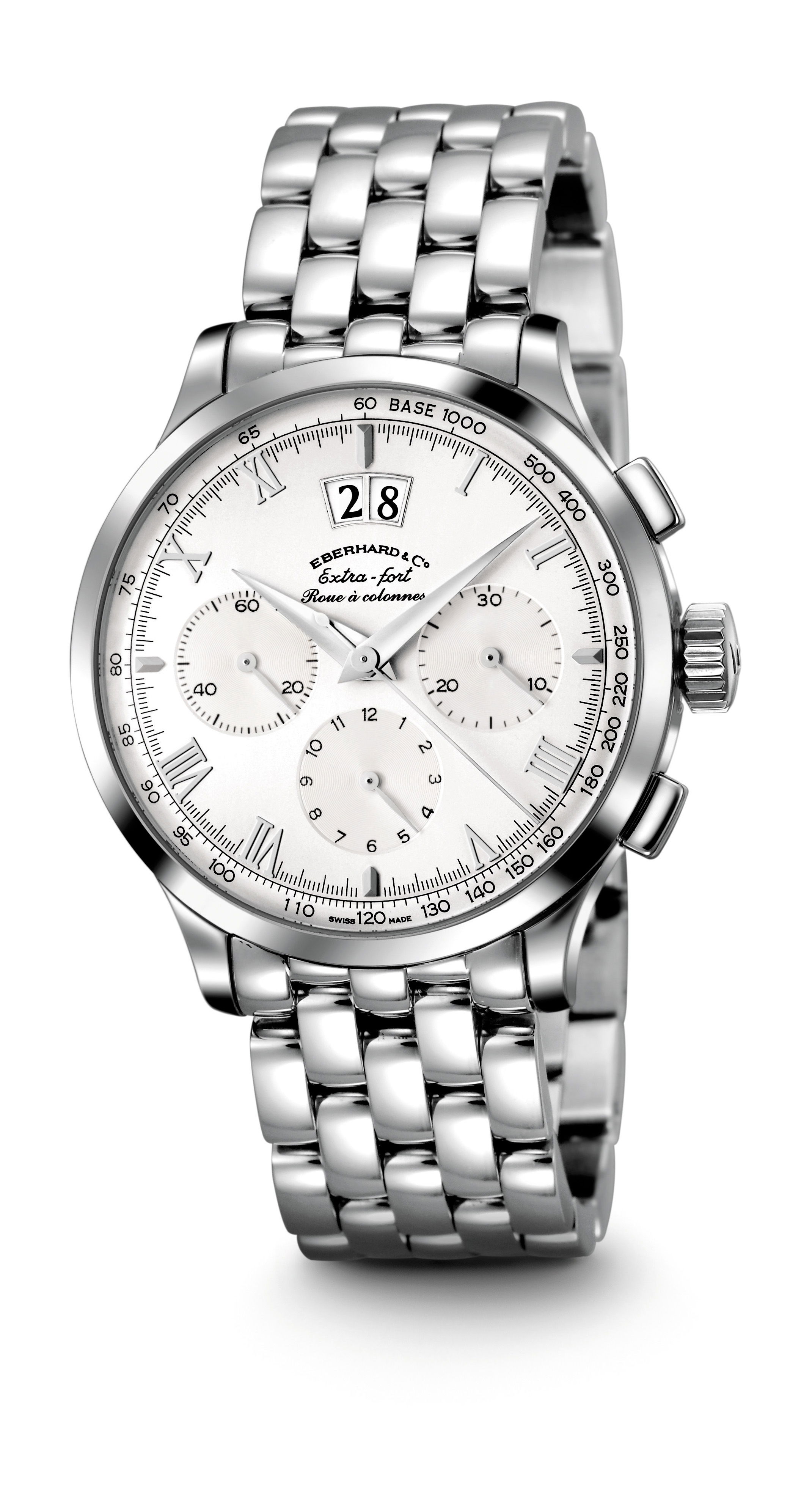 Eberhard & Co Extra-fort Roue à Colonnes Grande Date luxury timepiece - detailed view
