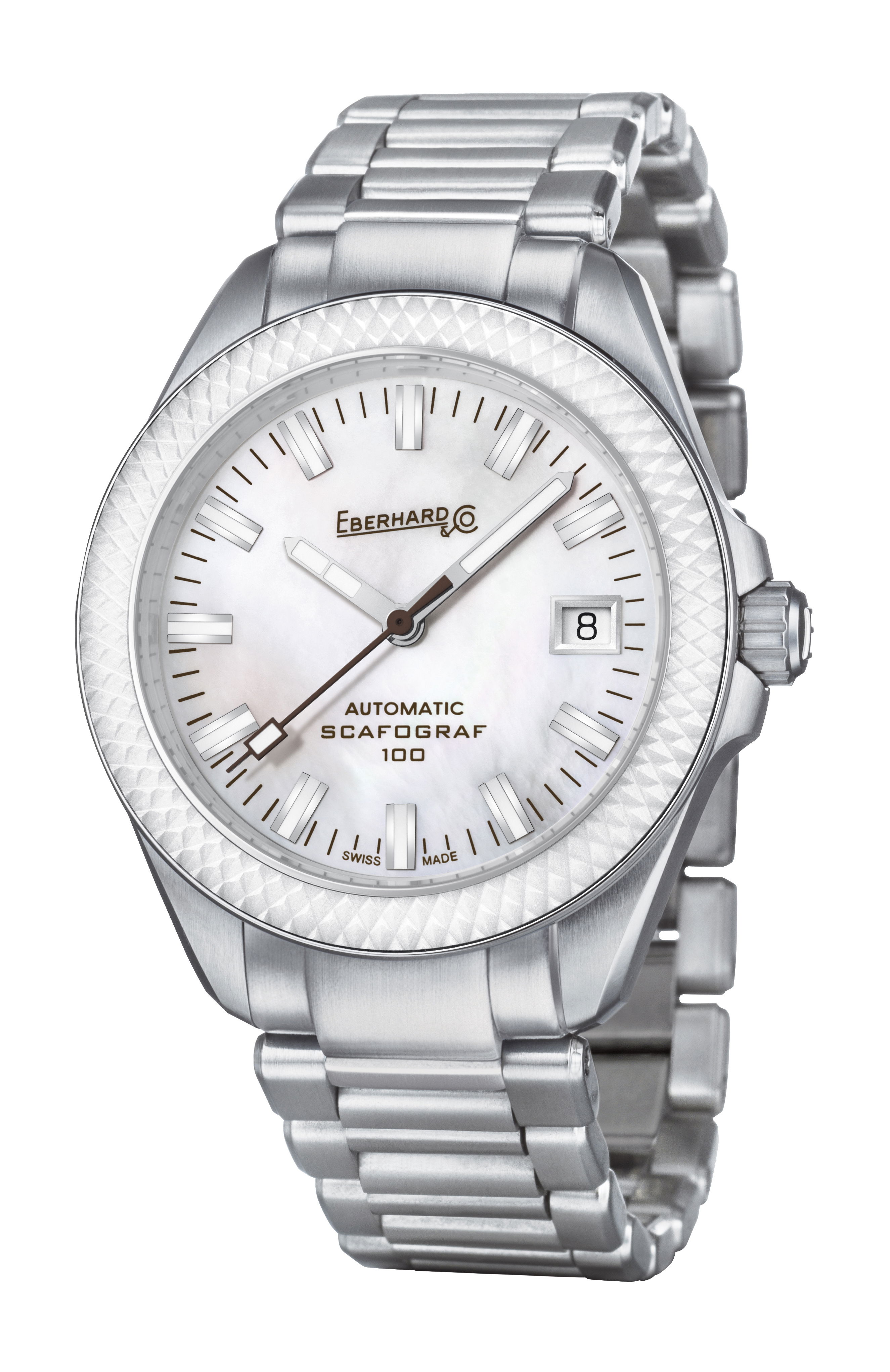 Eberhard & Co Scafograf 100 luxury timepiece - detailed view