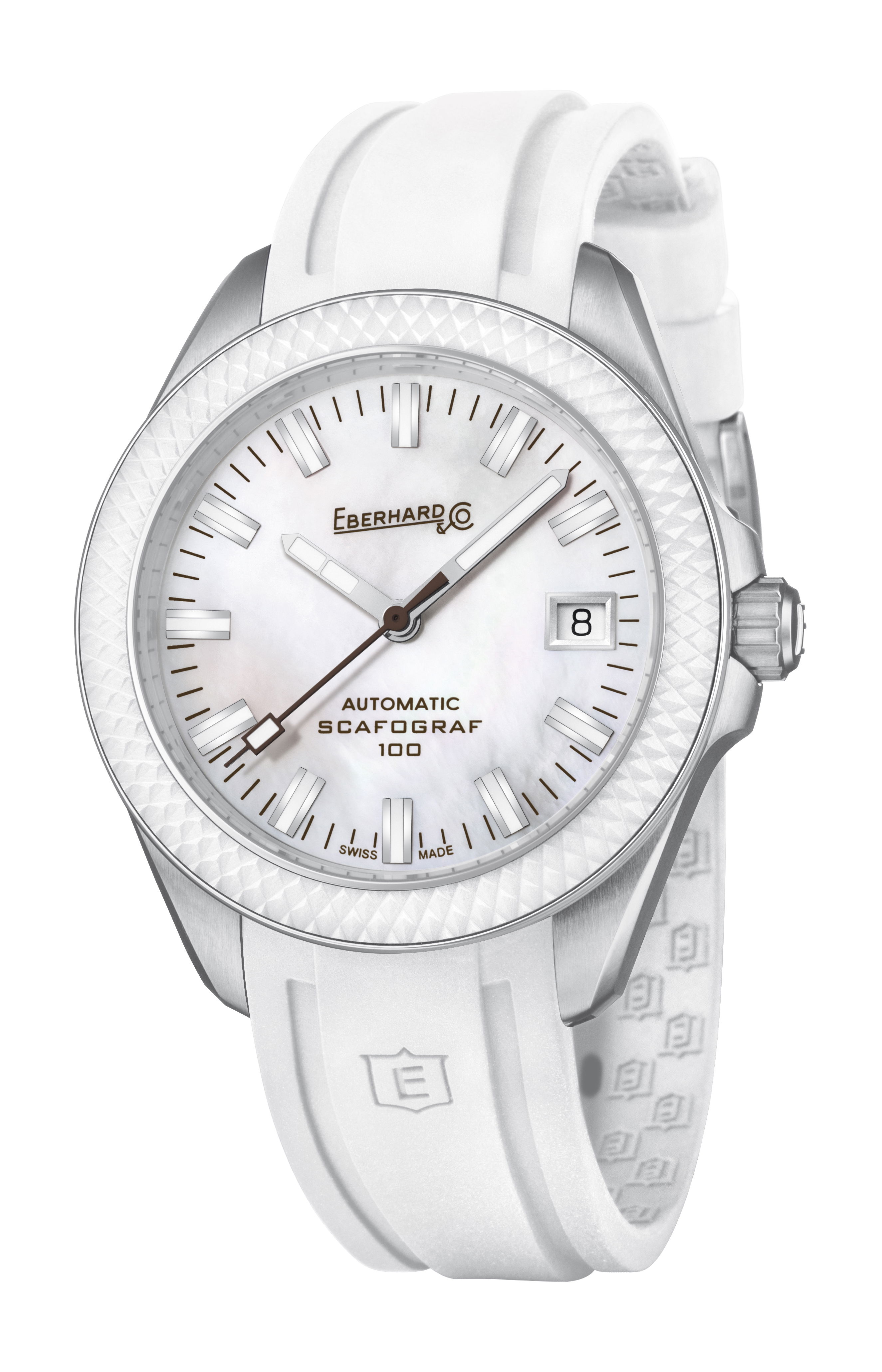 Eberhard & Co Scafograf 100 luxury timepiece - detailed view