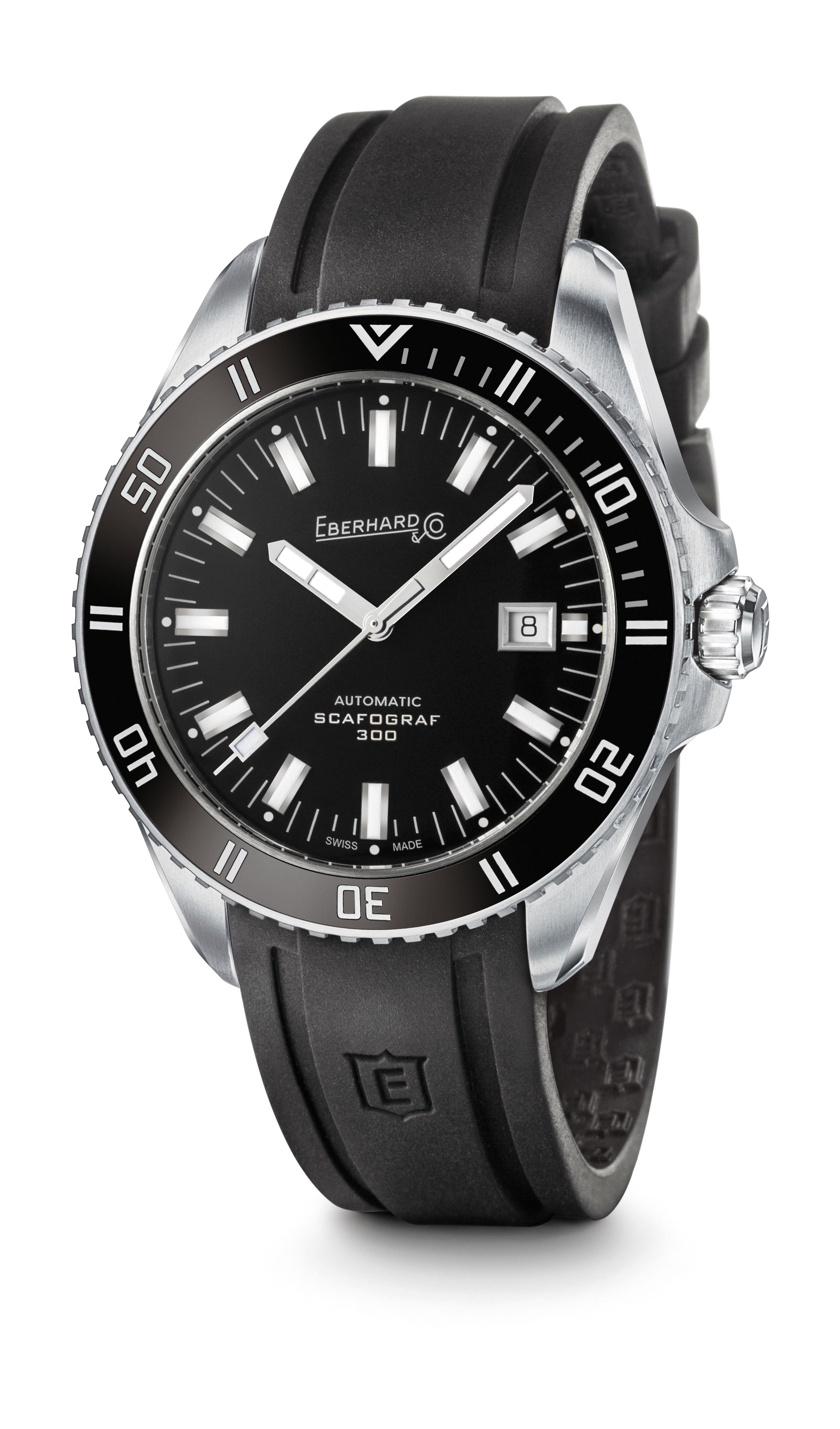Eberhard & Co Scafograf 300 luxury timepiece - detailed view