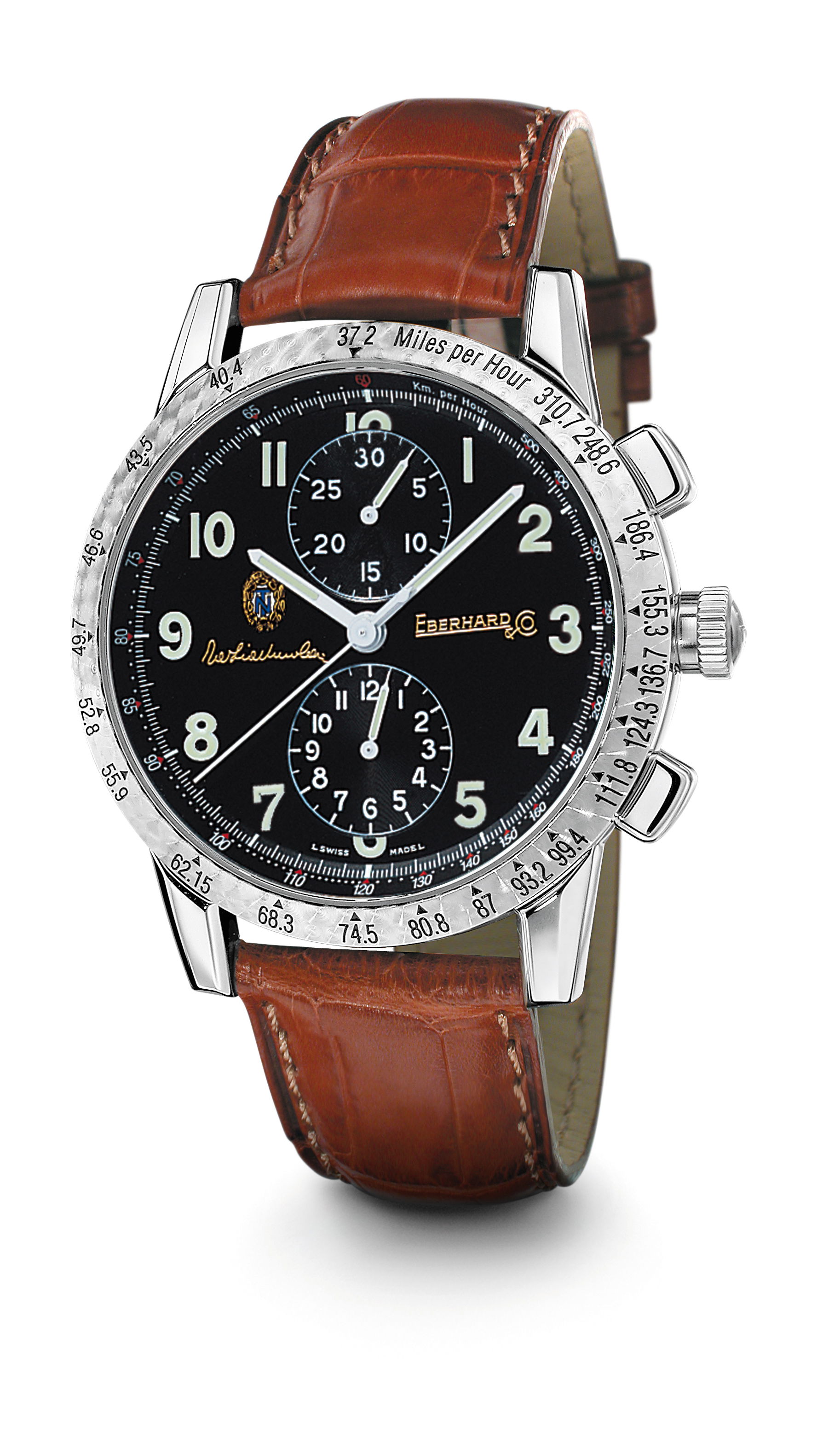 Eberhard & Co Tazio Nuvolari Gold Car Collection luxury timepiece - detailed view