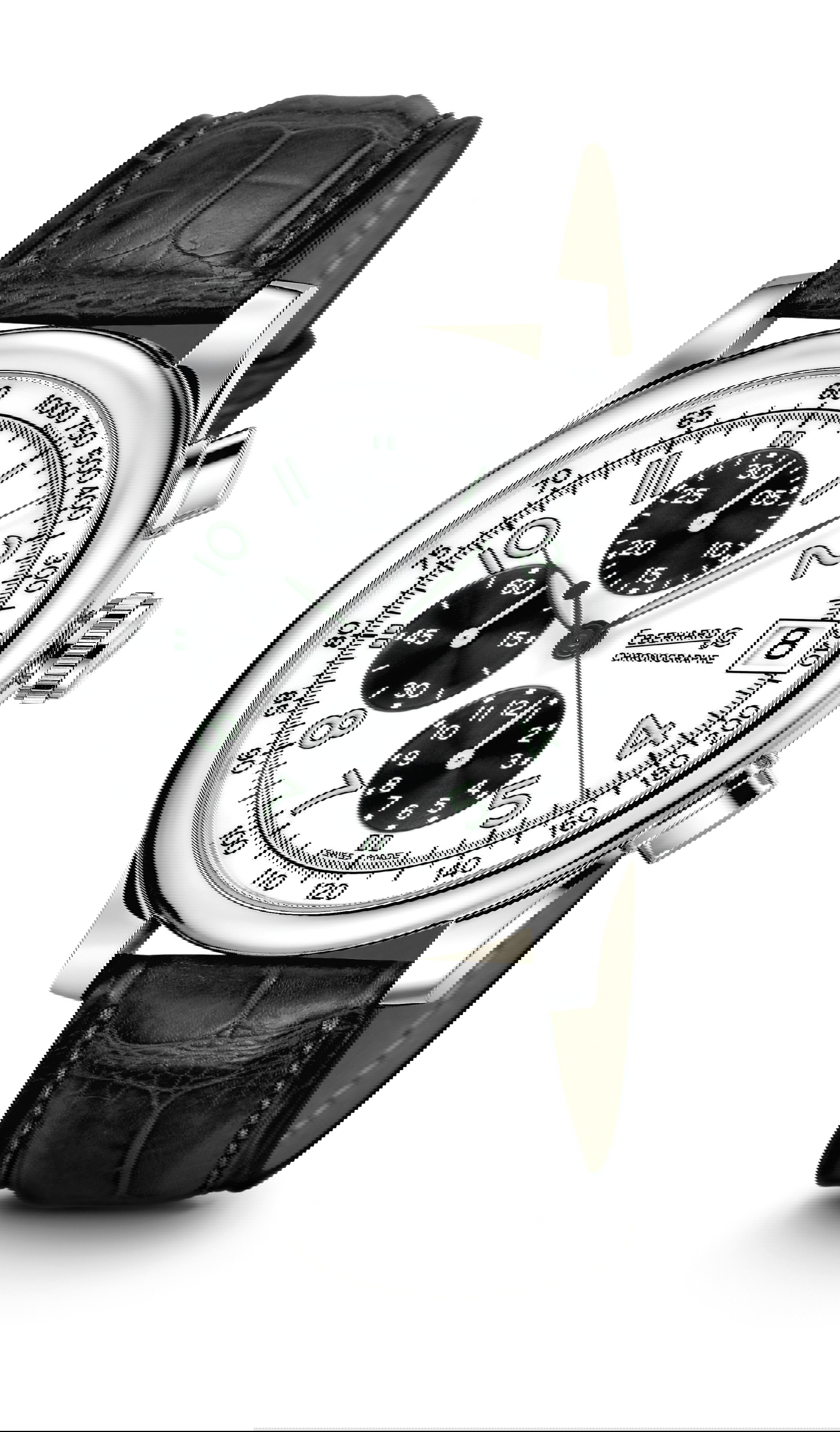Eberhard & Co Traversetolo Chrono luxury timepiece - detailed view