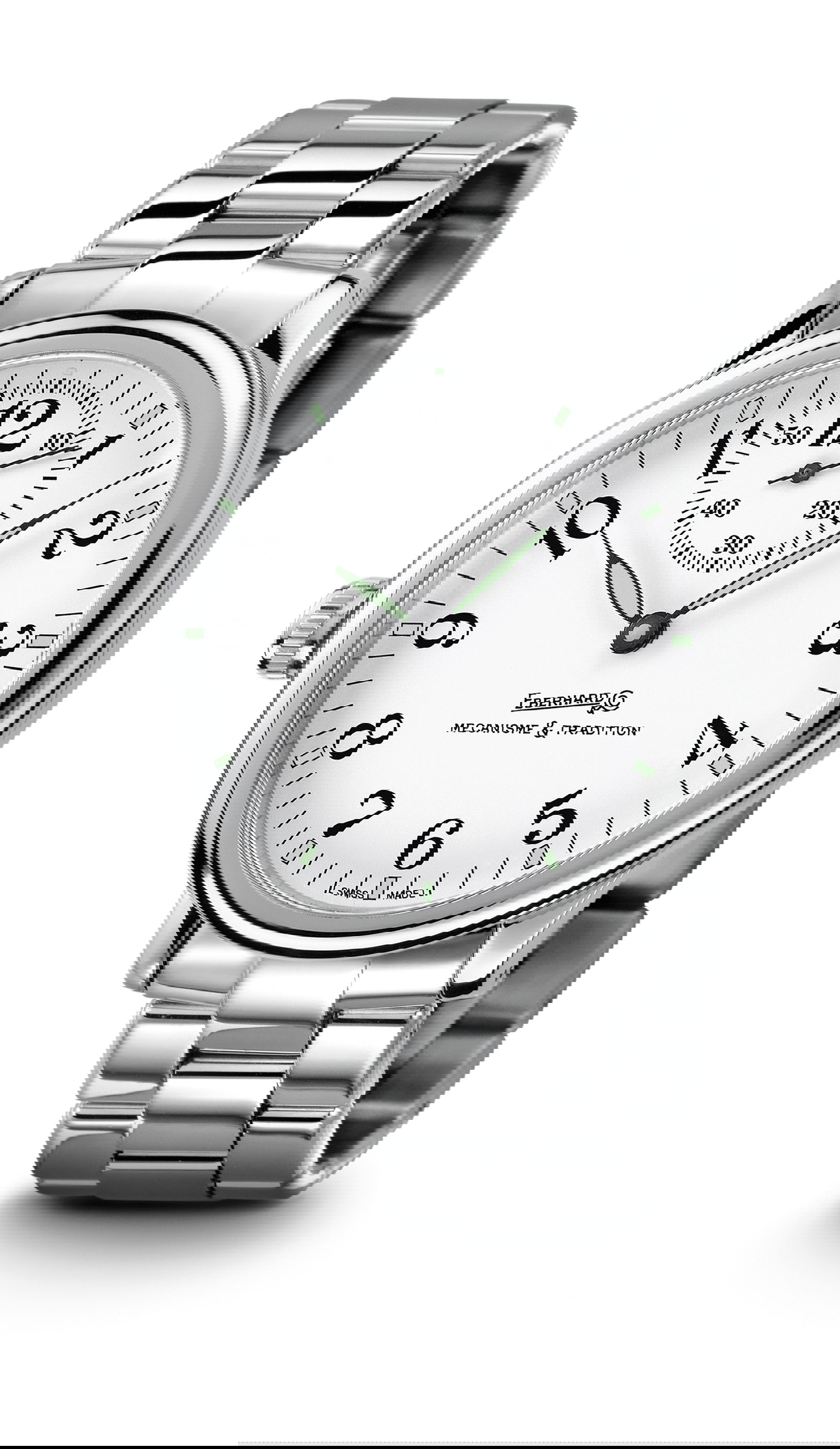 Eberhard & Co Traversetolo Vitré “gaucher” luxury timepiece - detailed view