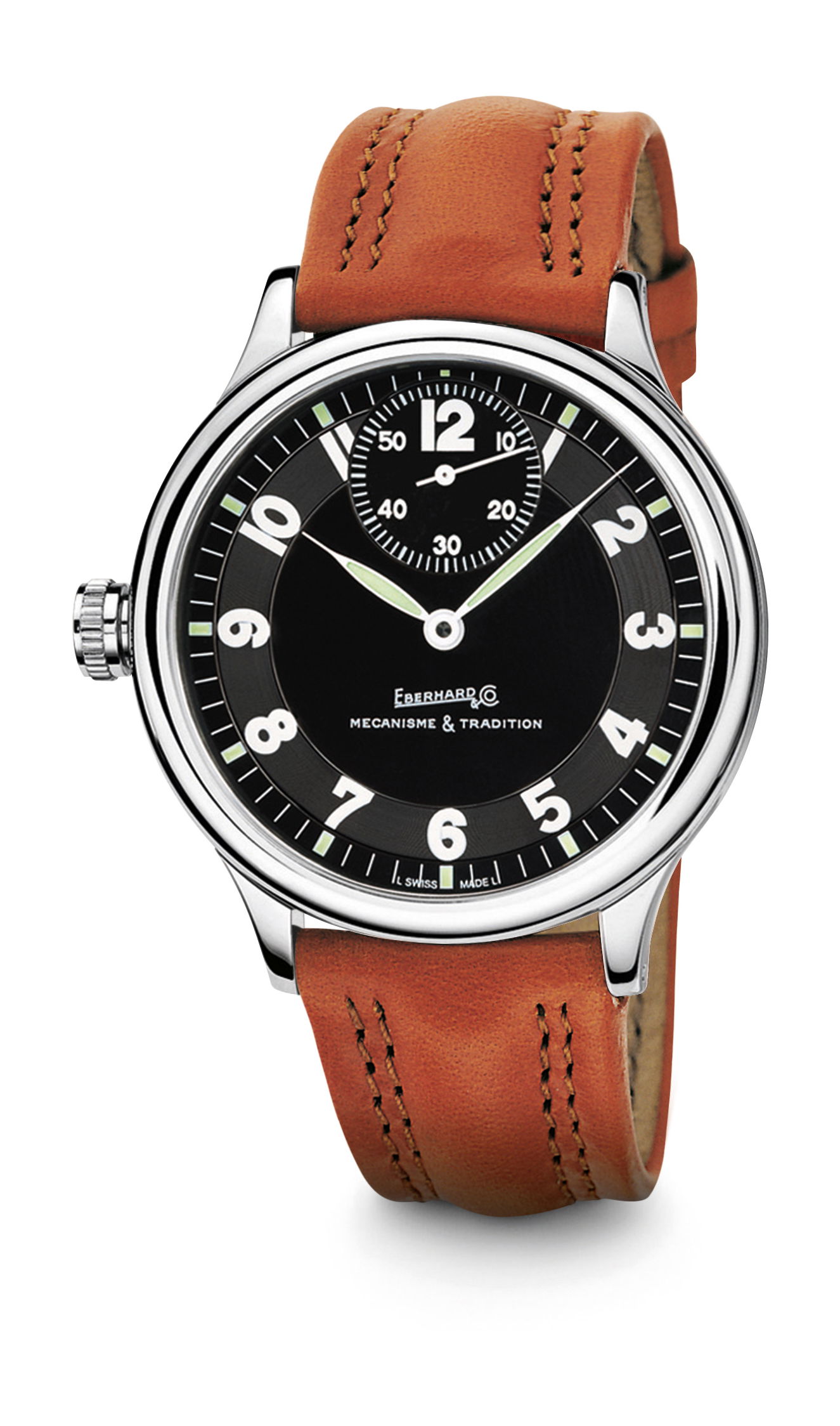 Eberhard & Co Traversetolo Vitré “gaucher” luxury timepiece - detailed view