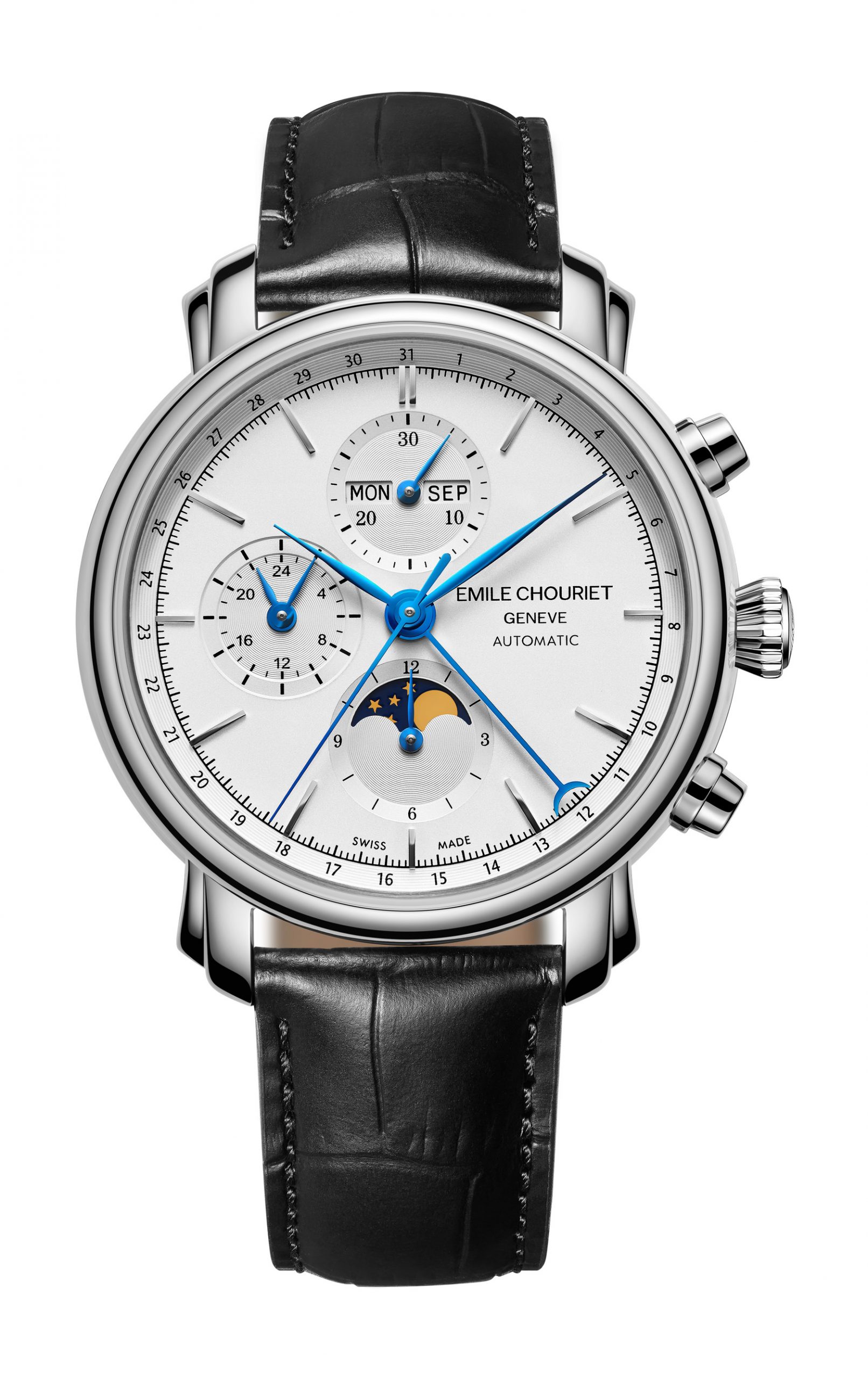 Emile Chouriet Lac Léman Calendar Chronograph watch
