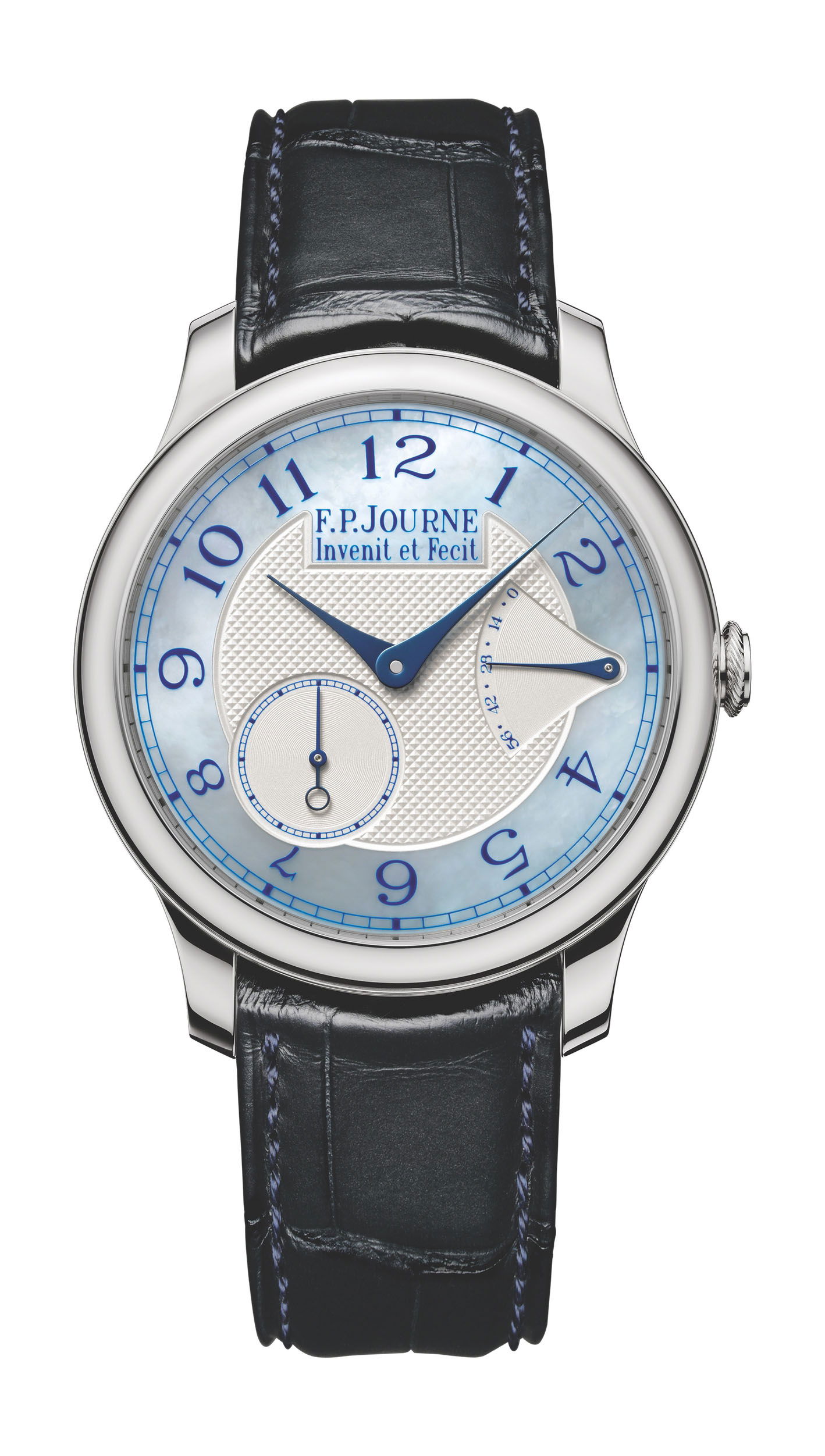 F.P.Journe Chronomètre Souverain Mother of Pearl luxury timepiece - detailed view