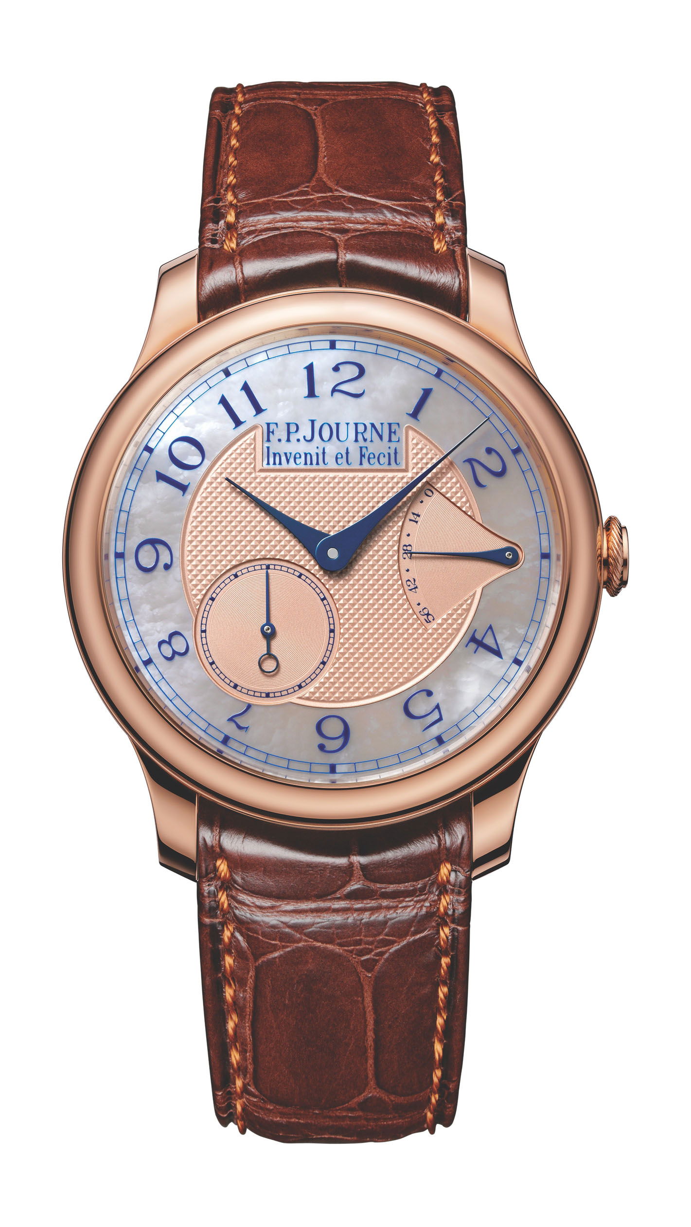 F.P.Journe Chronomètre Souverain Mother of Pearl luxury timepiece - detailed view
