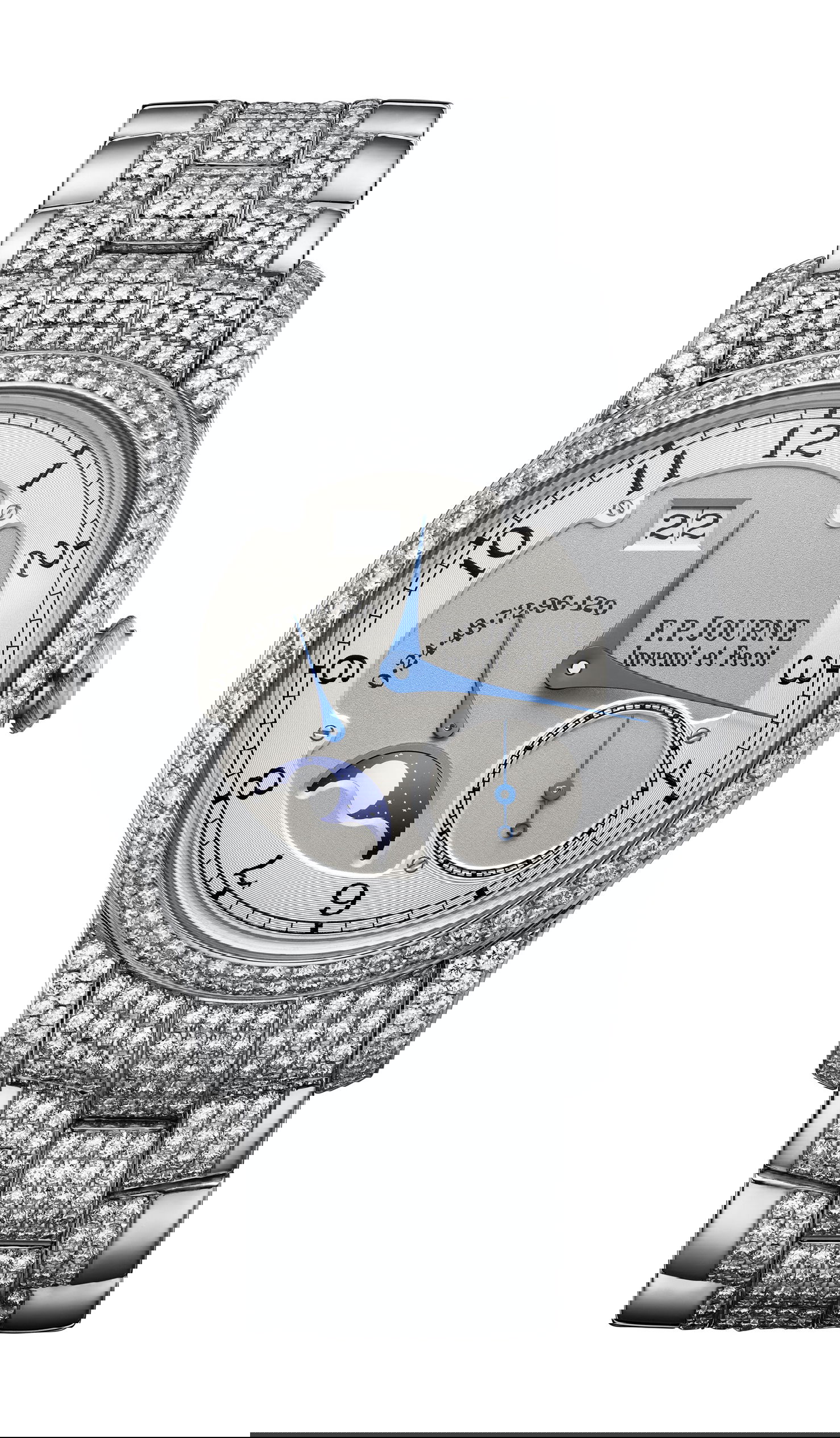 F.P.Journe Divine 36 MM Set with Diamonds luxury timepiece - detailed view