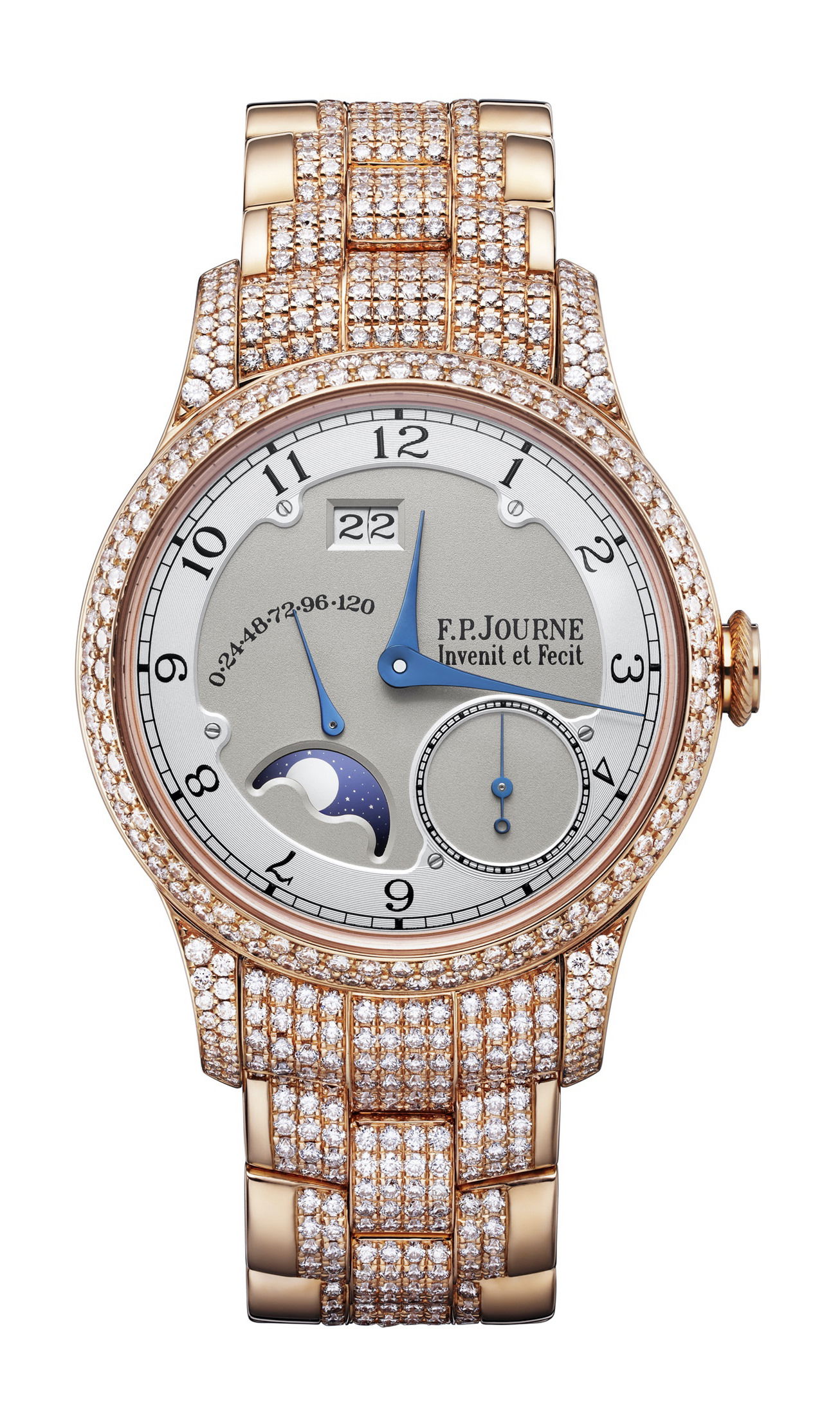 F.P.Journe Divine 36 MM Set with Diamonds luxury timepiece - detailed view