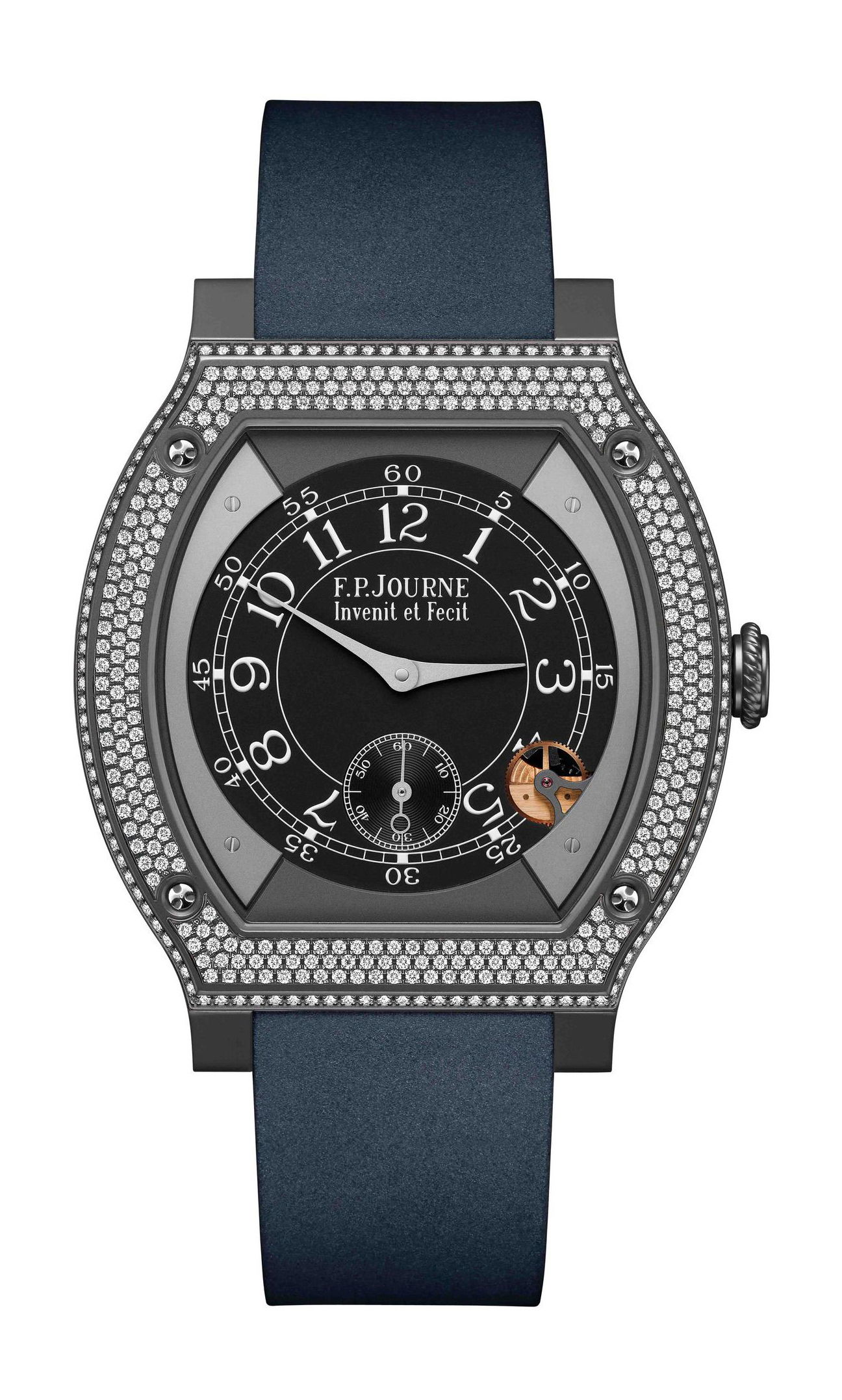 F.P.Journe élégante 48 Titalyt Diamonds luxury timepiece - detailed view
