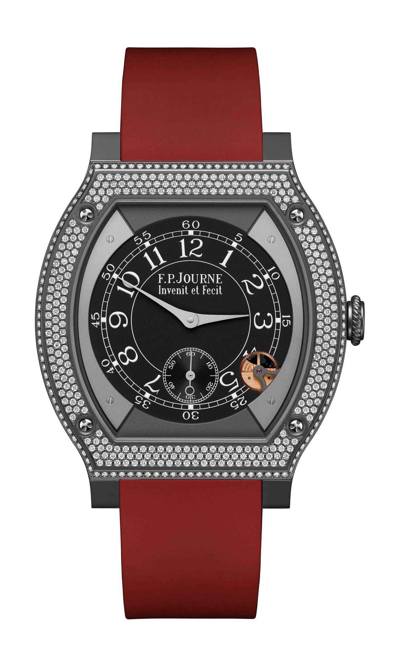 F.P.Journe élégante 48 Titalyt Diamonds luxury timepiece - detailed view