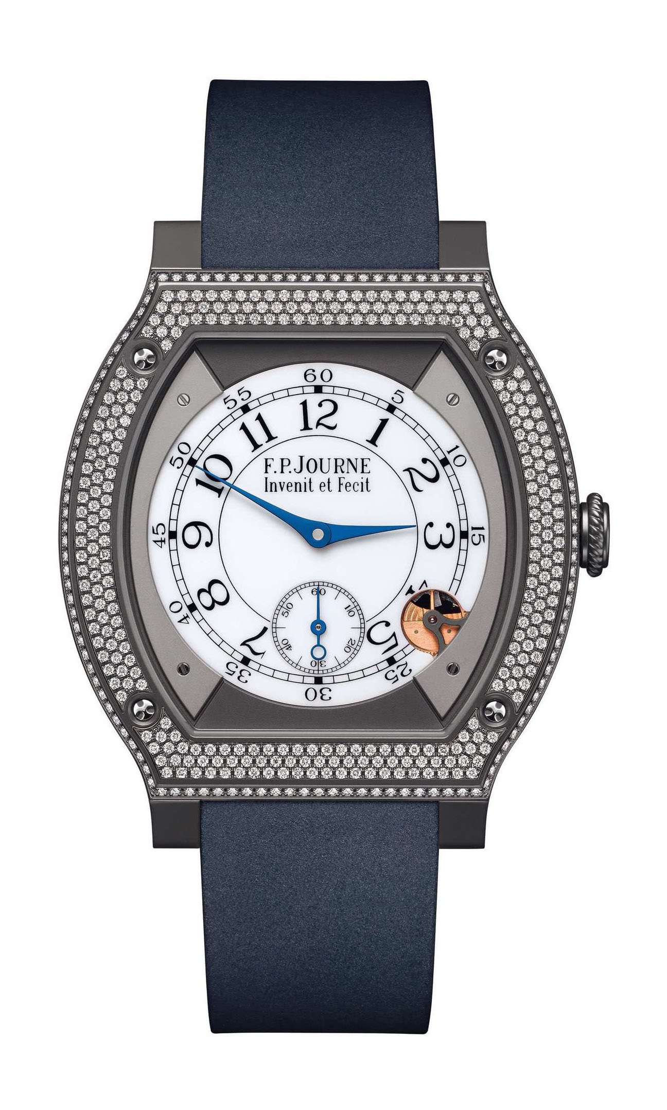 F.P.Journe élégante 48 Titalyt Diamonds luxury timepiece - detailed view