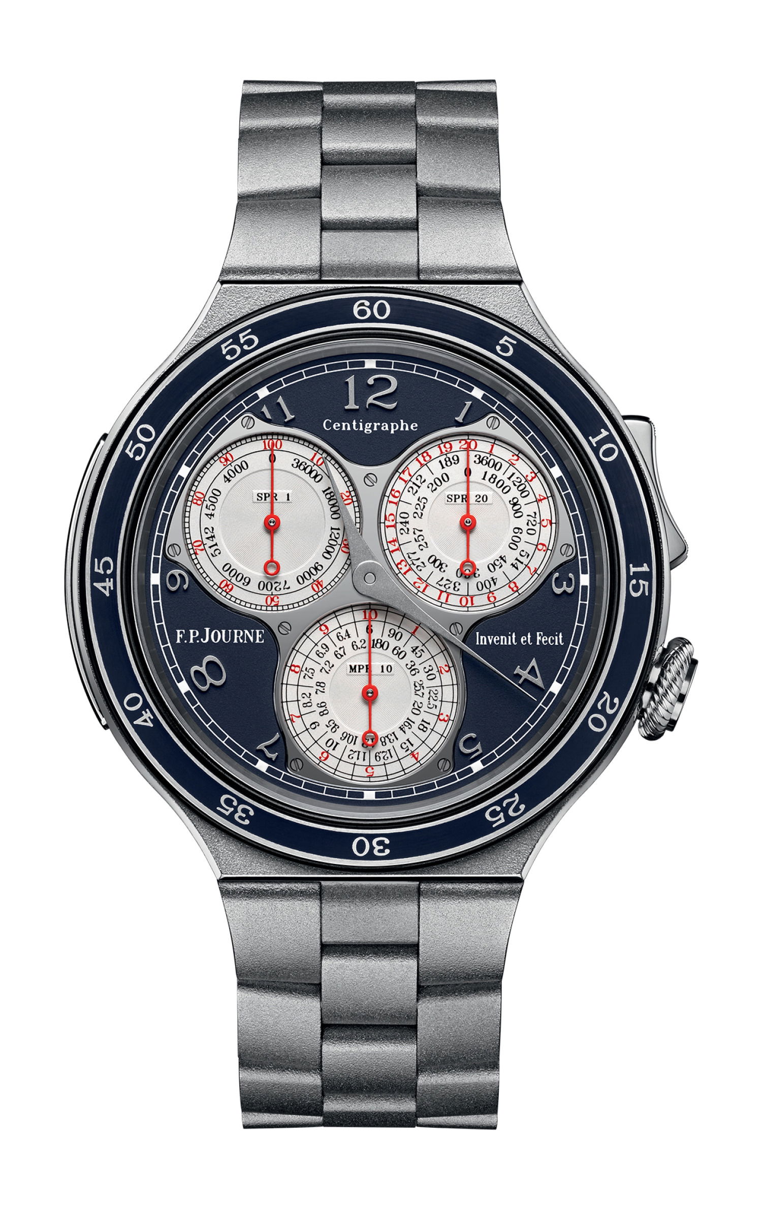 F.P.Journe linesport Centigraphe luxury timepiece - detailed view