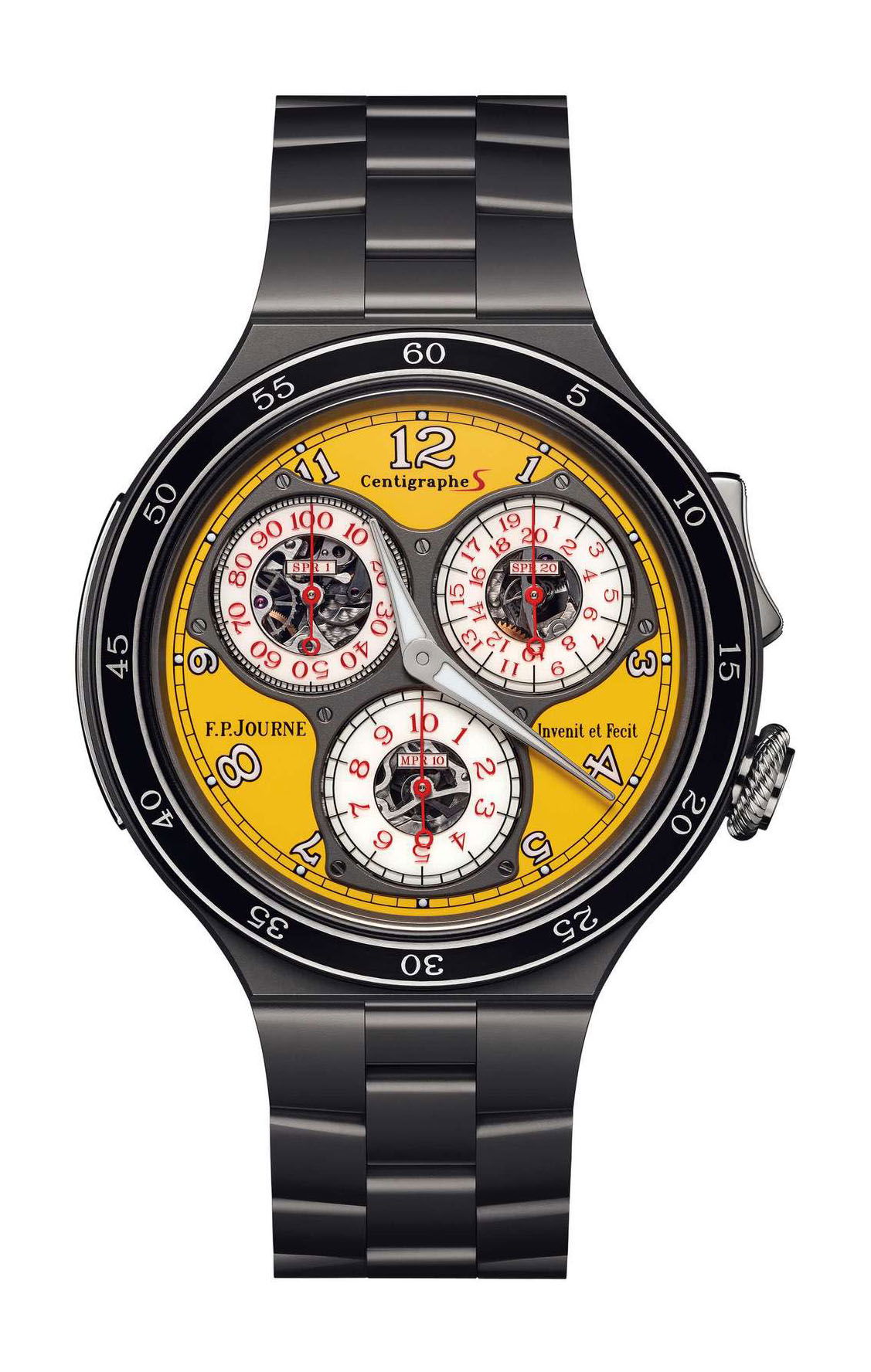 F.P.Journe linesport Centigraphe Titane luxury timepiece - detailed view