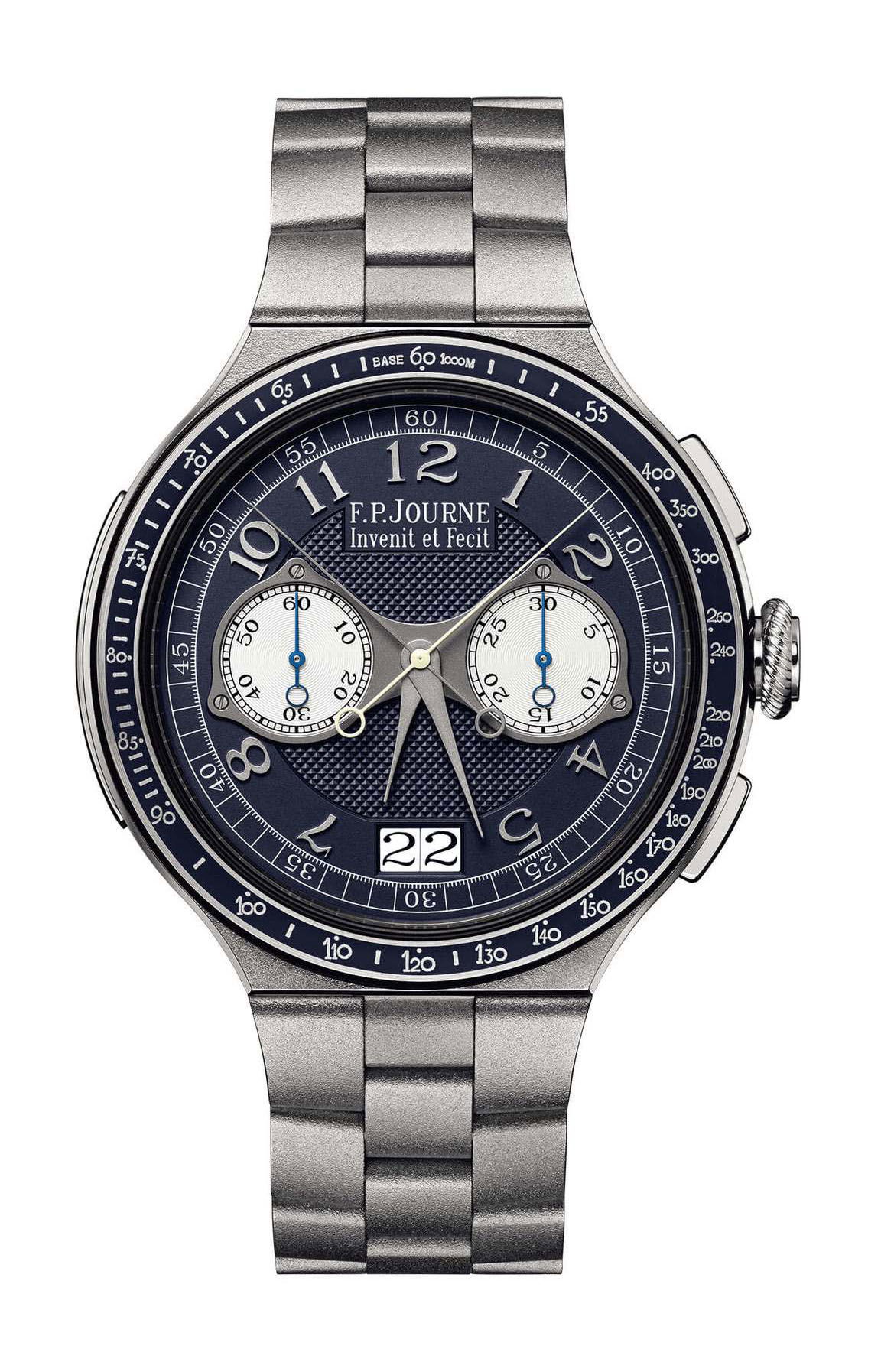F.P.Journe linesport Chronographe Rattrapante luxury timepiece - detailed view