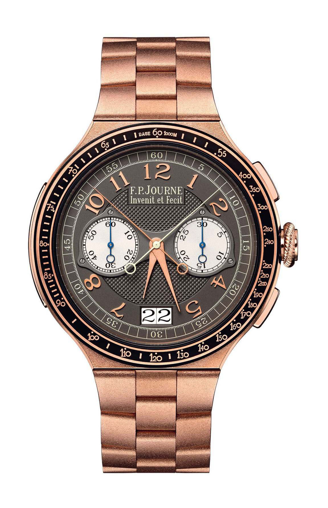 F.P.Journe linesport Chronographe Rattrapante luxury timepiece - detailed view