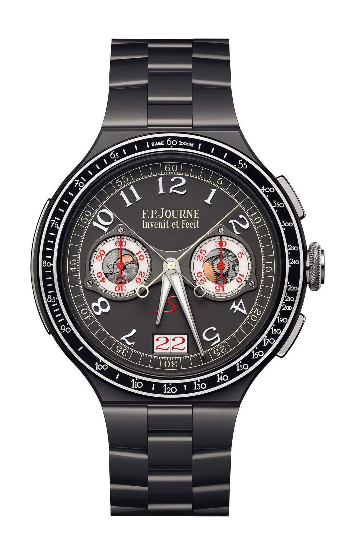 F.P.Journe linesport Chronographe Rattrapante Titane luxury timepiece - detailed view