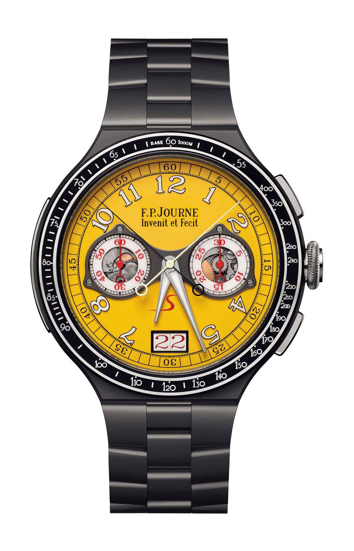 F.P.Journe linesport Chronographe Rattrapante Titane luxury timepiece - detailed view