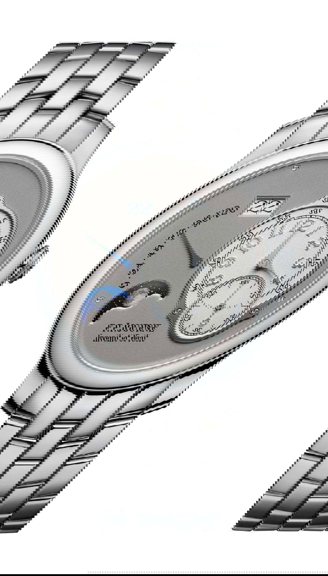 F.P.Journe Lune luxury timepiece - detailed view