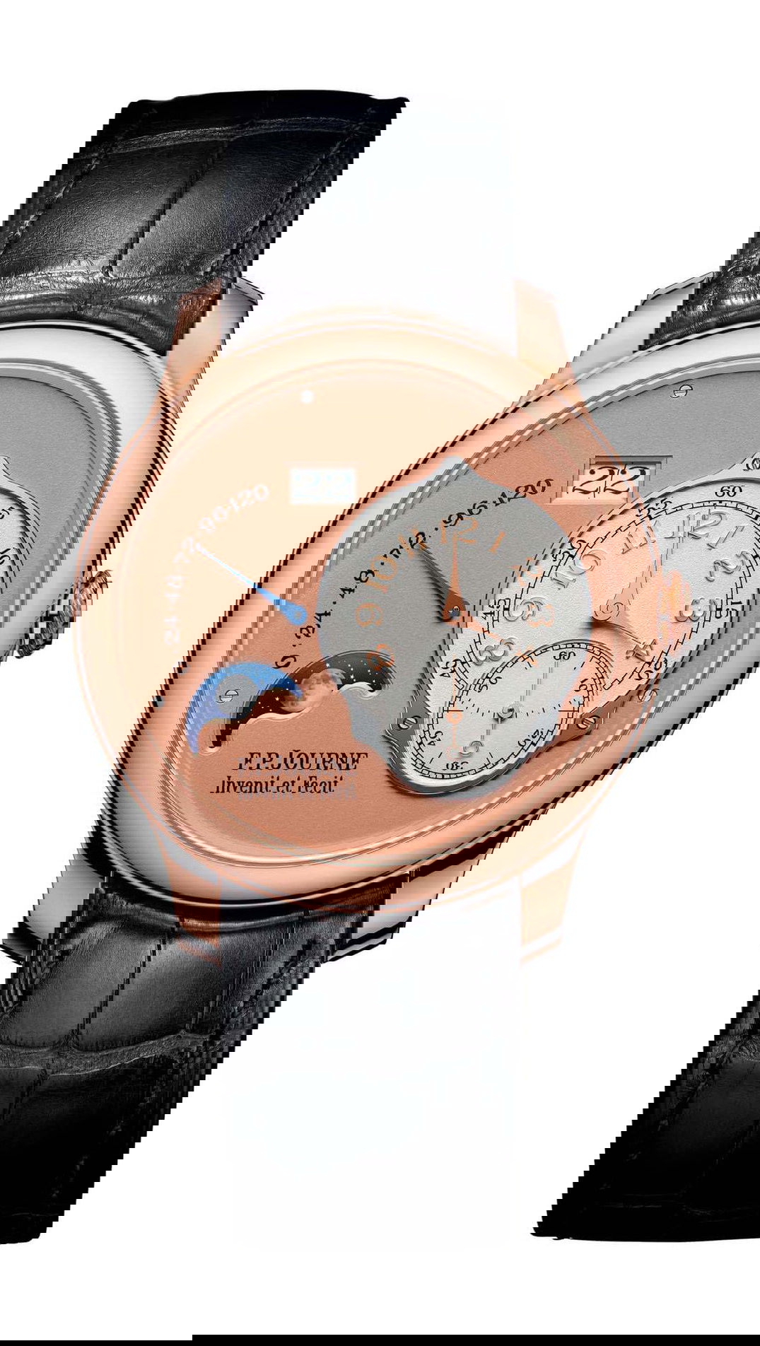 F.P.Journe Lune luxury timepiece - detailed view