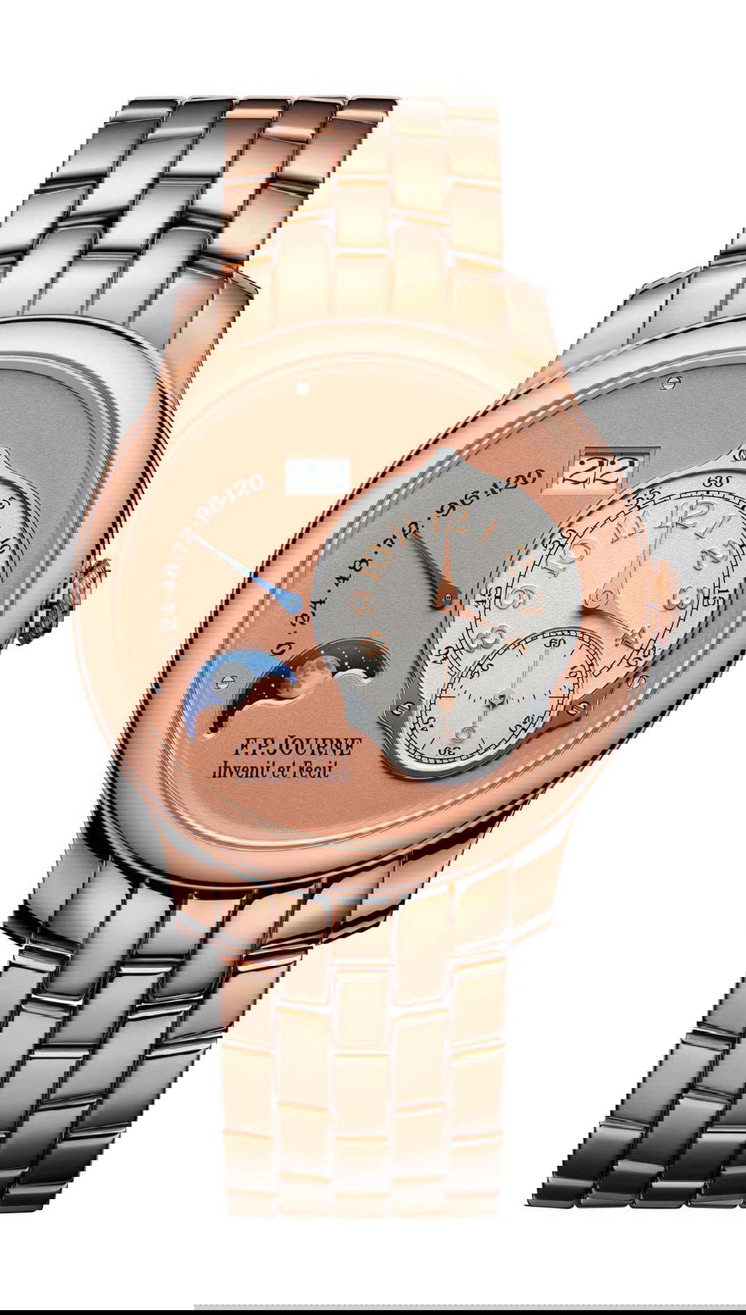 F.P.Journe Lune luxury timepiece - detailed view
