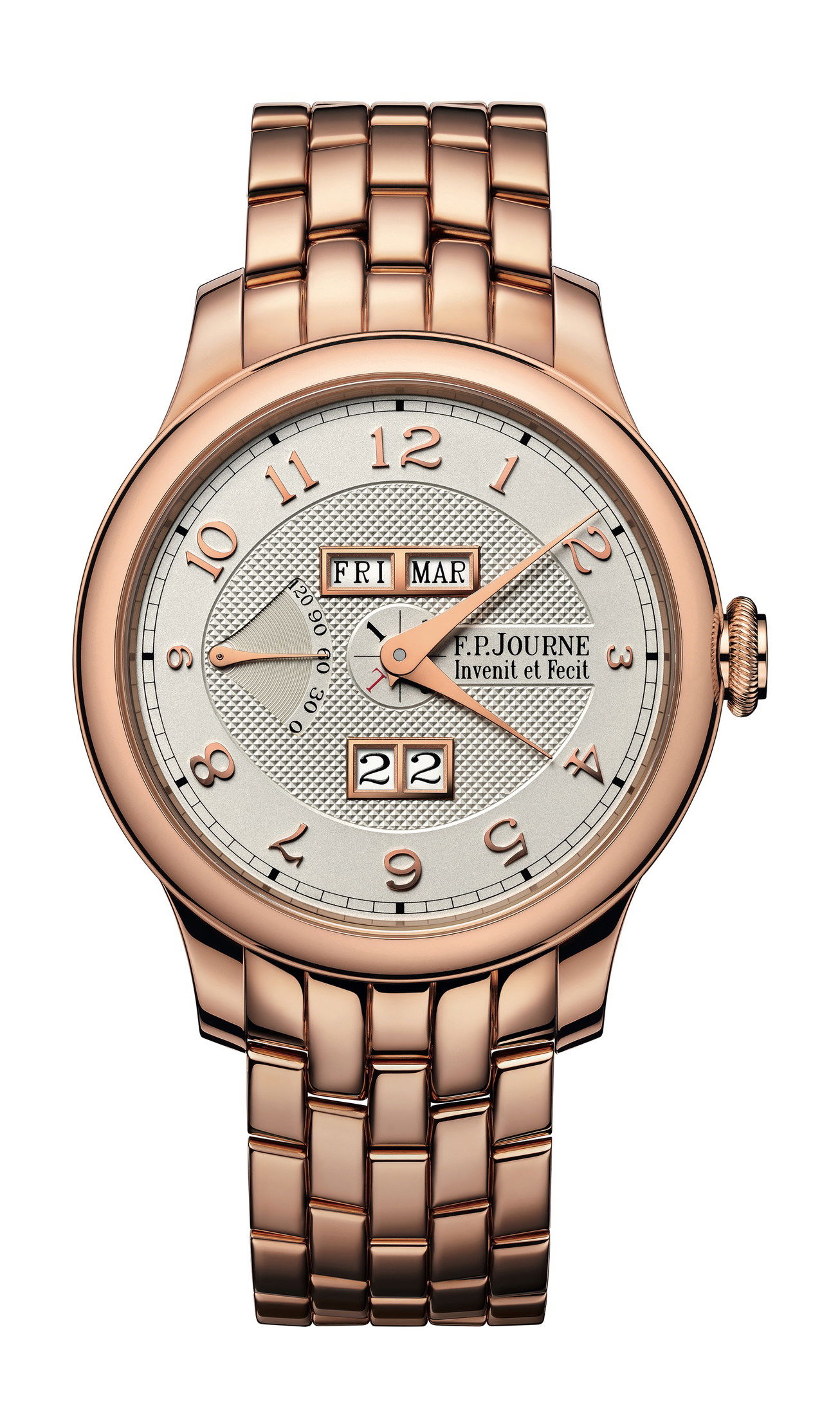 F.P.Journe Quantième Perpétuel White Silver Dial luxury timepiece - detailed view