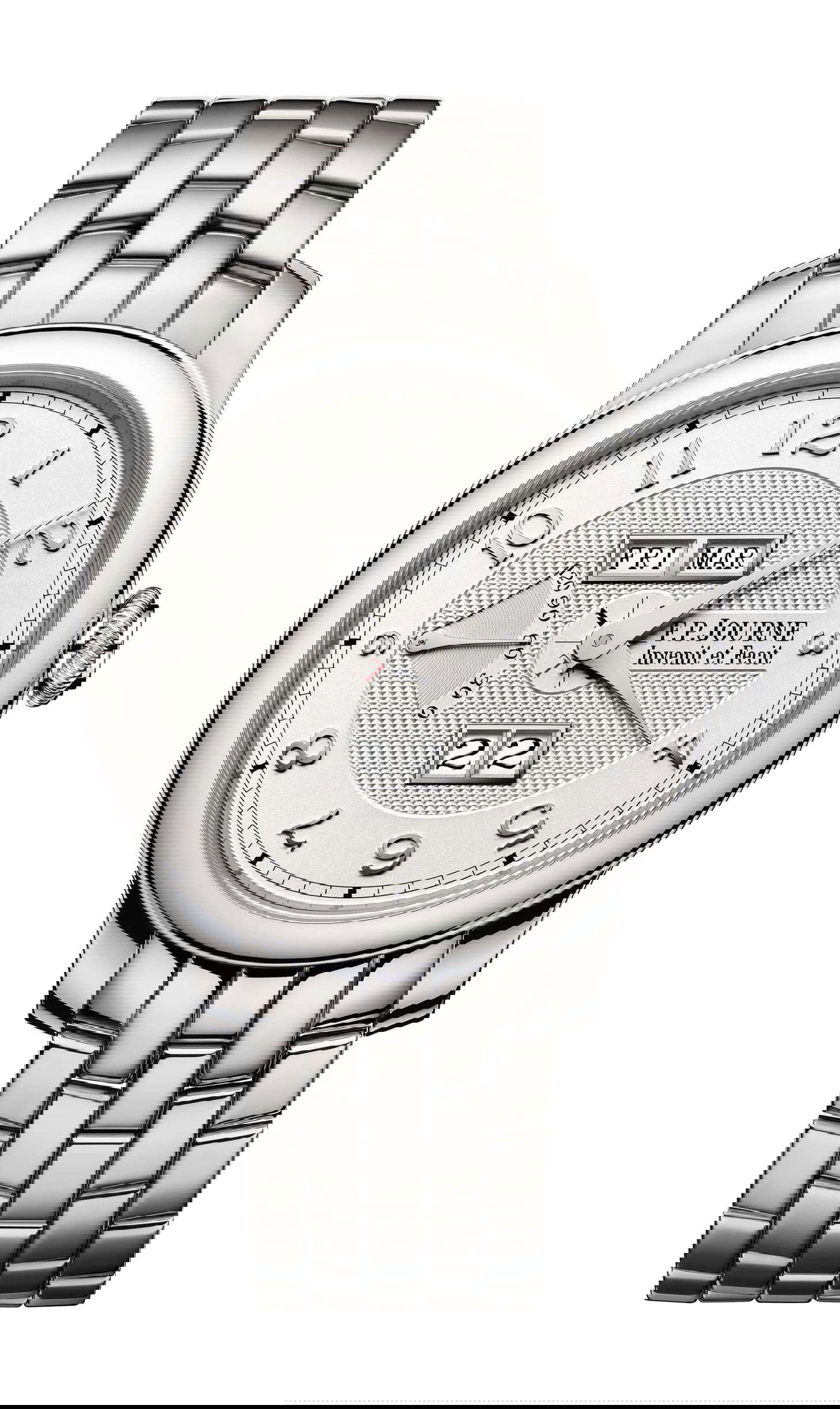 F.P.Journe Quantième Perpétuel White Silver Dial luxury timepiece - detailed view