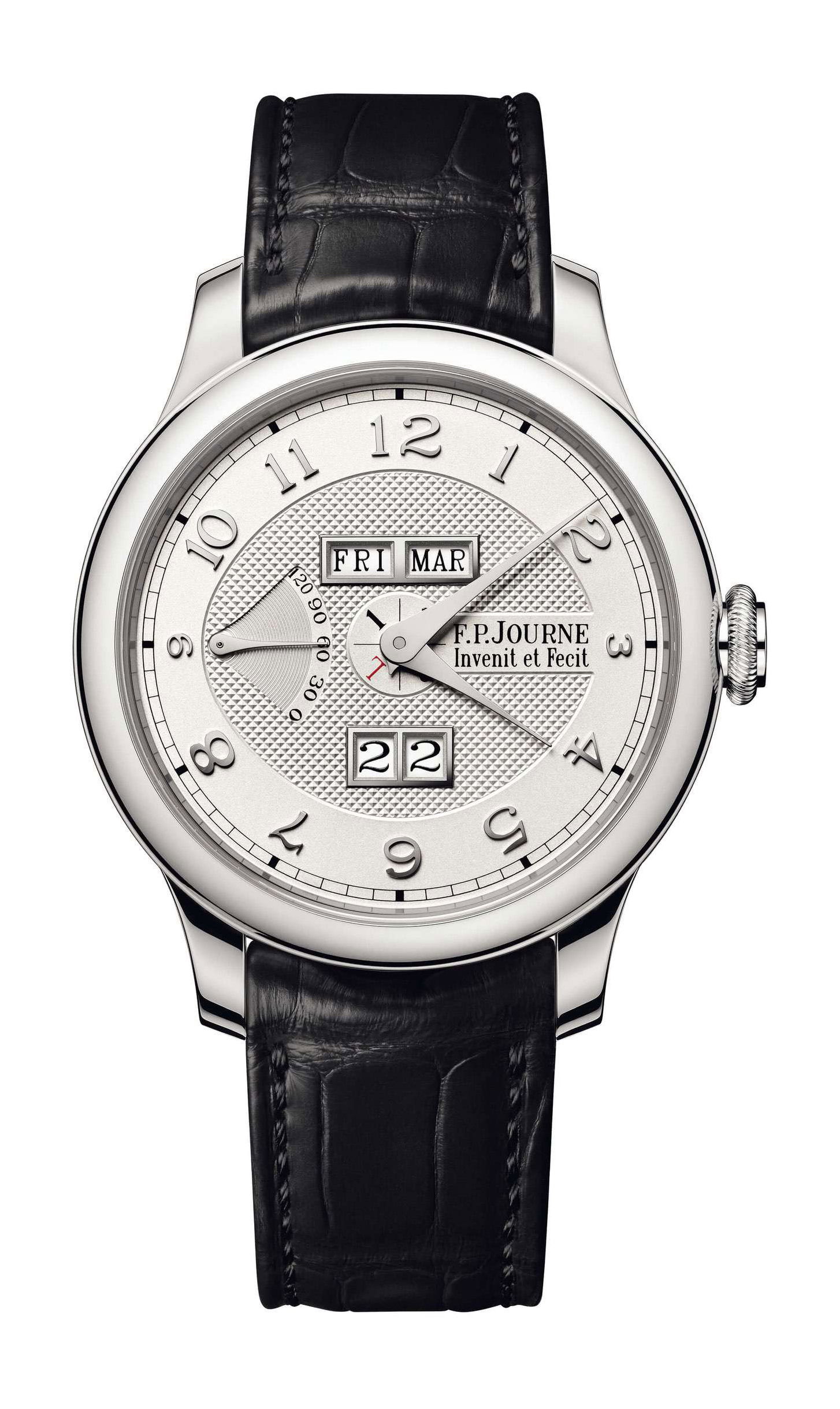 F.P.Journe Quantième Perpétuel White Silver Dial luxury timepiece - detailed view