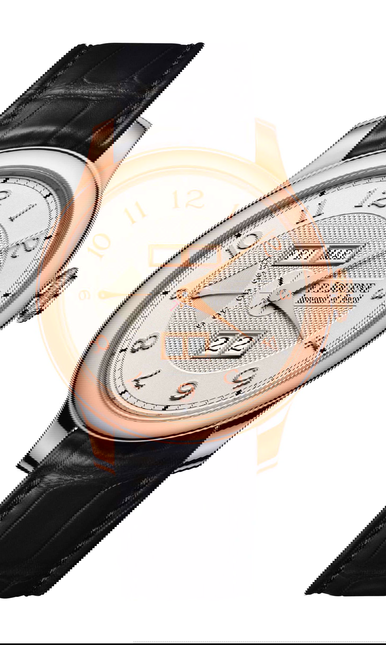 F.P.Journe Quantième Perpétuel White Silver Dial luxury timepiece - detailed view