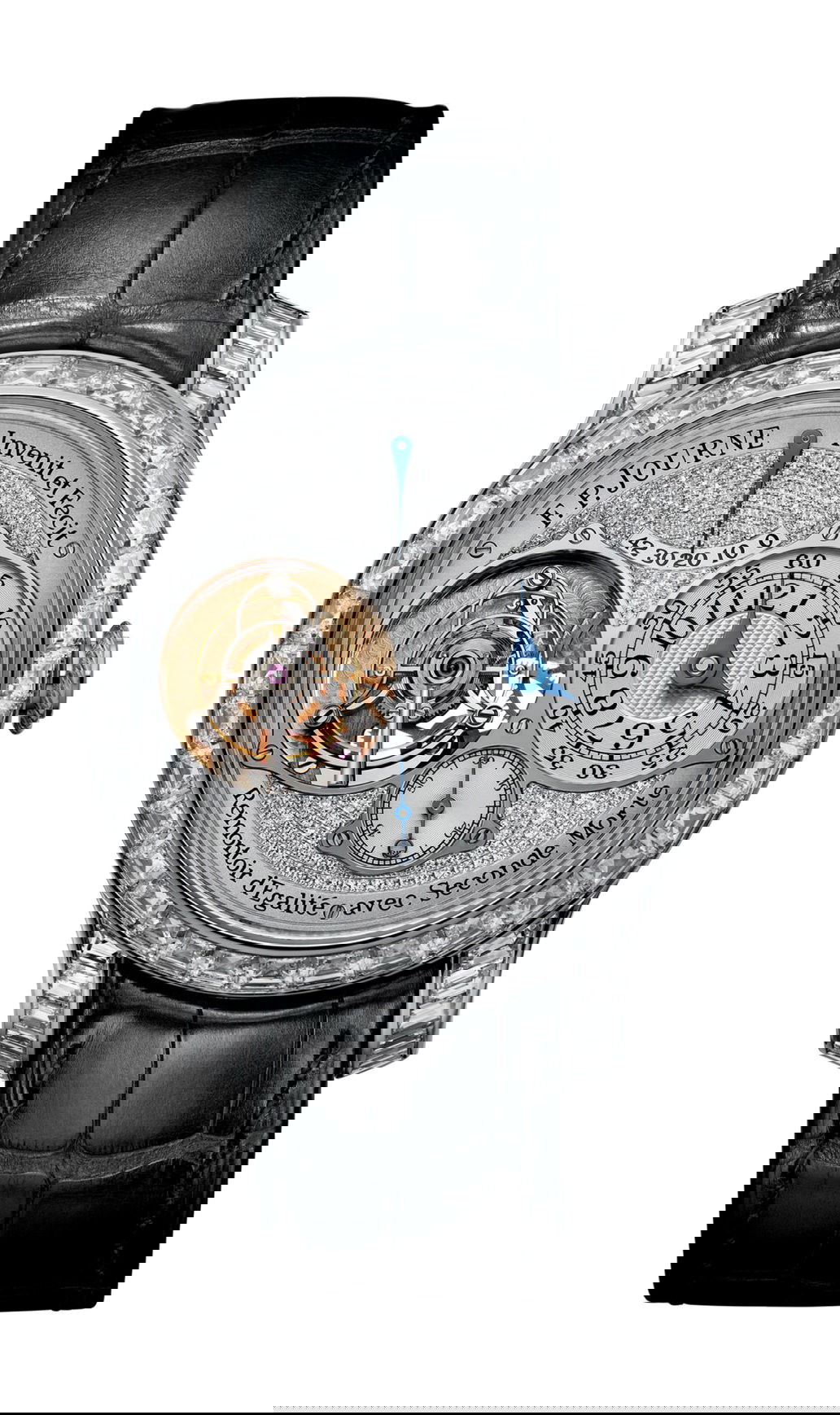 F.P.Journe Tourbillon Souverain Set with Diamonds luxury timepiece - detailed view