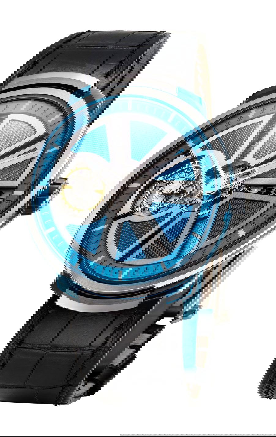 Fabergé Visionnaire I Platinum luxury timepiece - detailed view