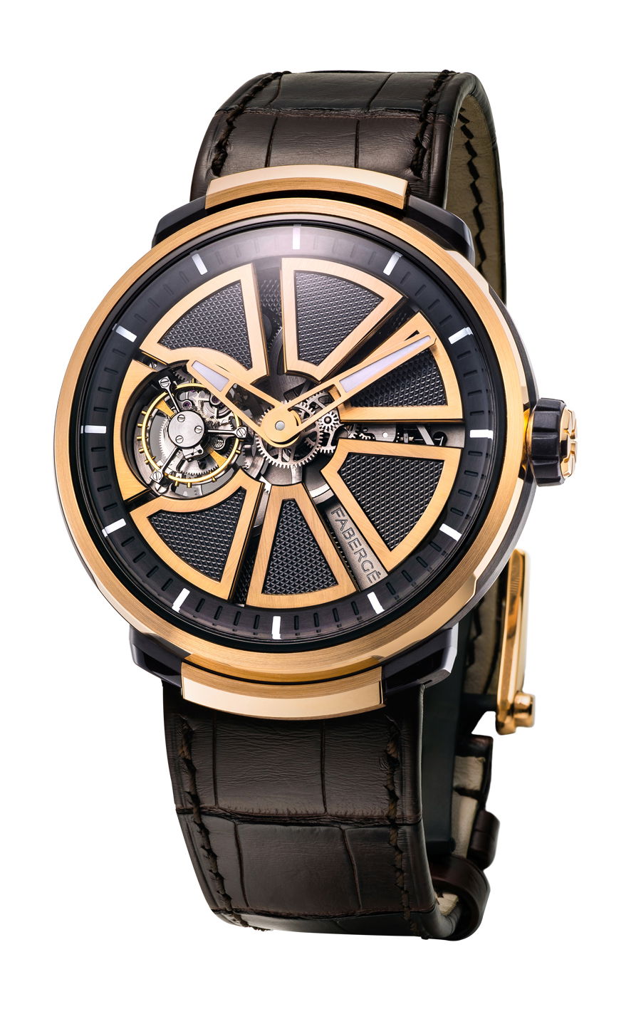 Fabergé Visionnaire I Rose Gold luxury timepiece - detailed view