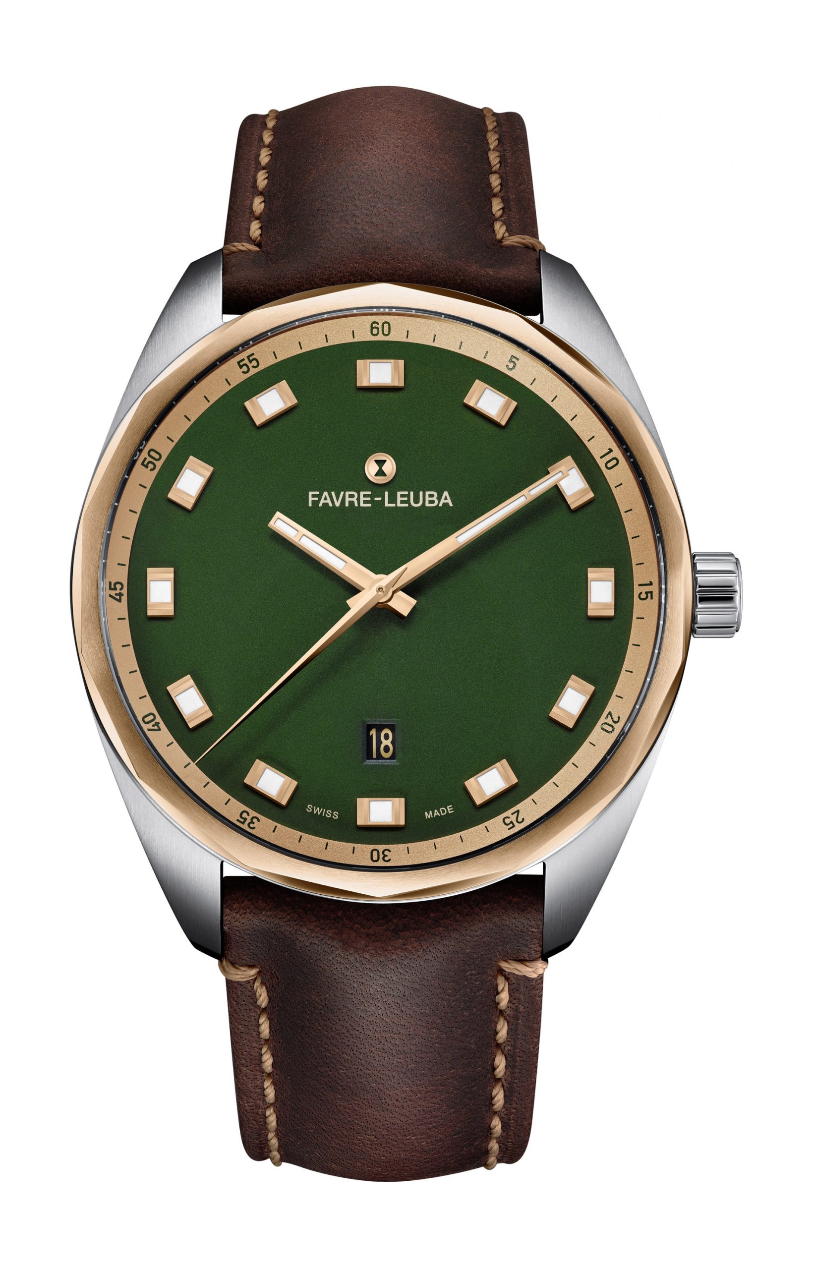 Favre Leuba Chief Sky Chief Date luxury timepiece - detailed view