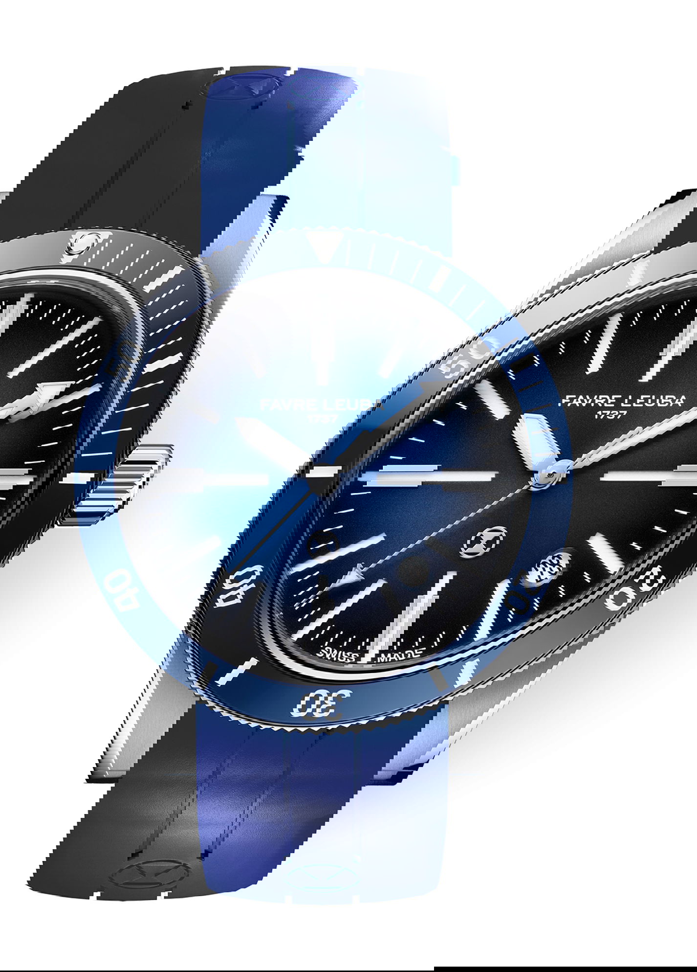 Favre Leuba Deep Blue Renaissance luxury timepiece - detailed view