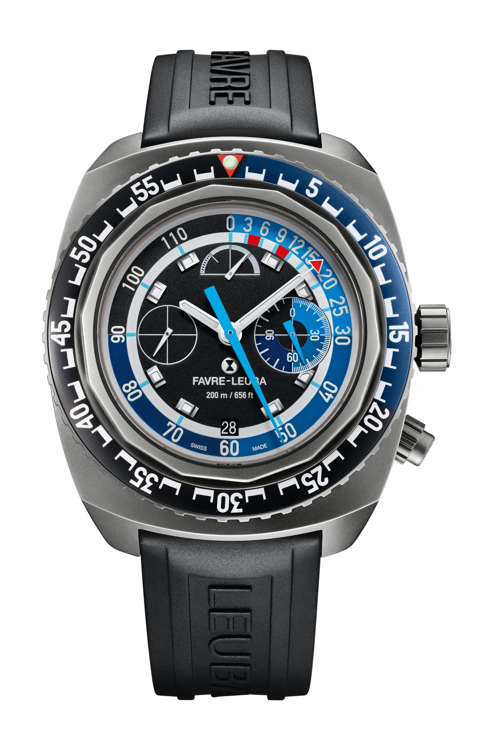 Favre Leuba Raider Bathy 120 MemoDepth luxury timepiece - detailed view